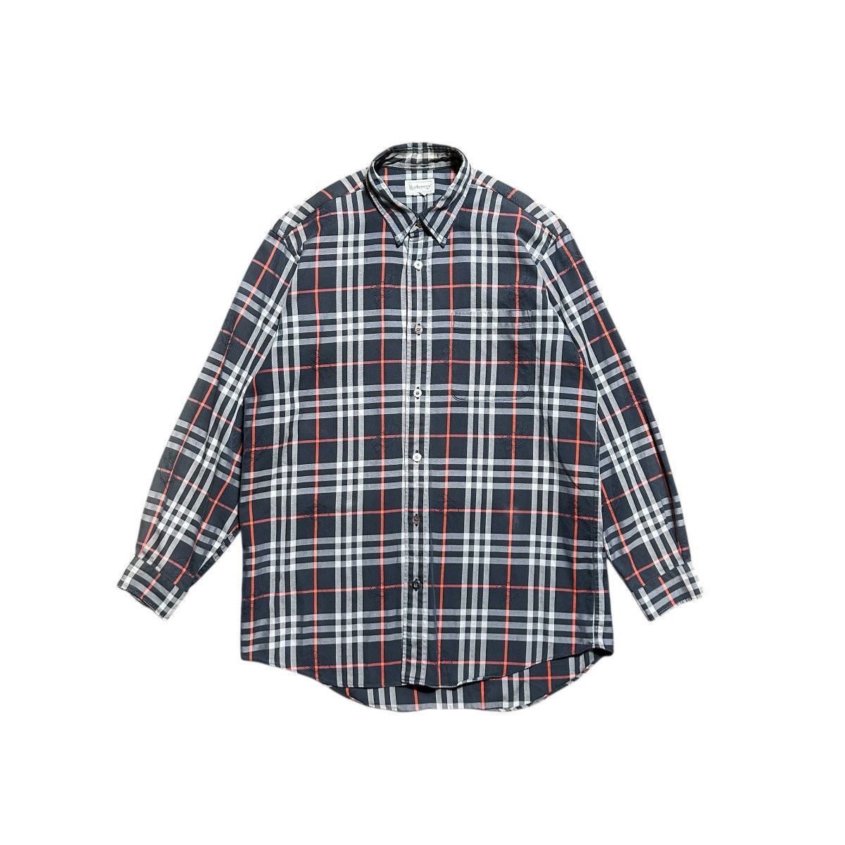 Burberry Vintage Burberrys Monogram Button Shirt Size M / US 6-8 / IT 42-44 - 1 Thumbnail