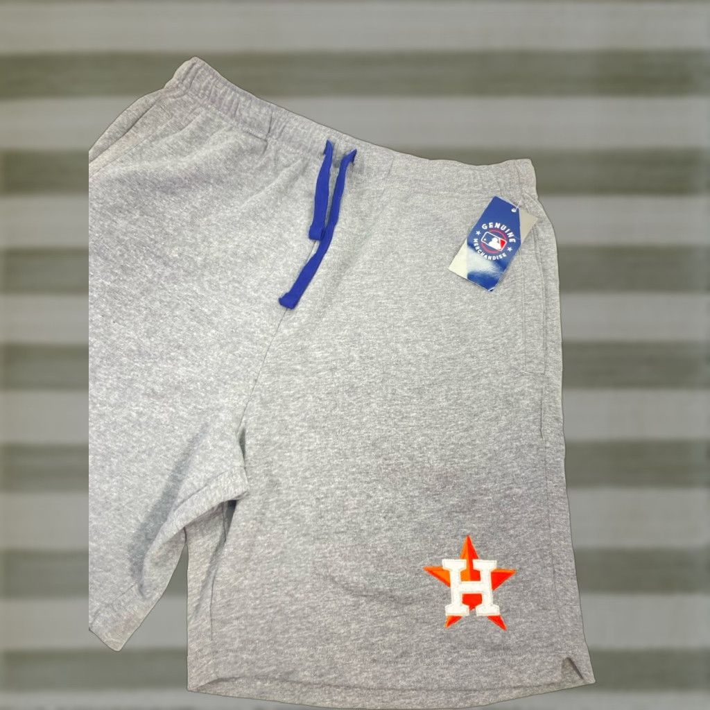 Vintage Houston Astros Majestic Shorts Men 2XL 40X11 Gray Cotton Drawstring NWT Size US 39 - 1 Thumbnail