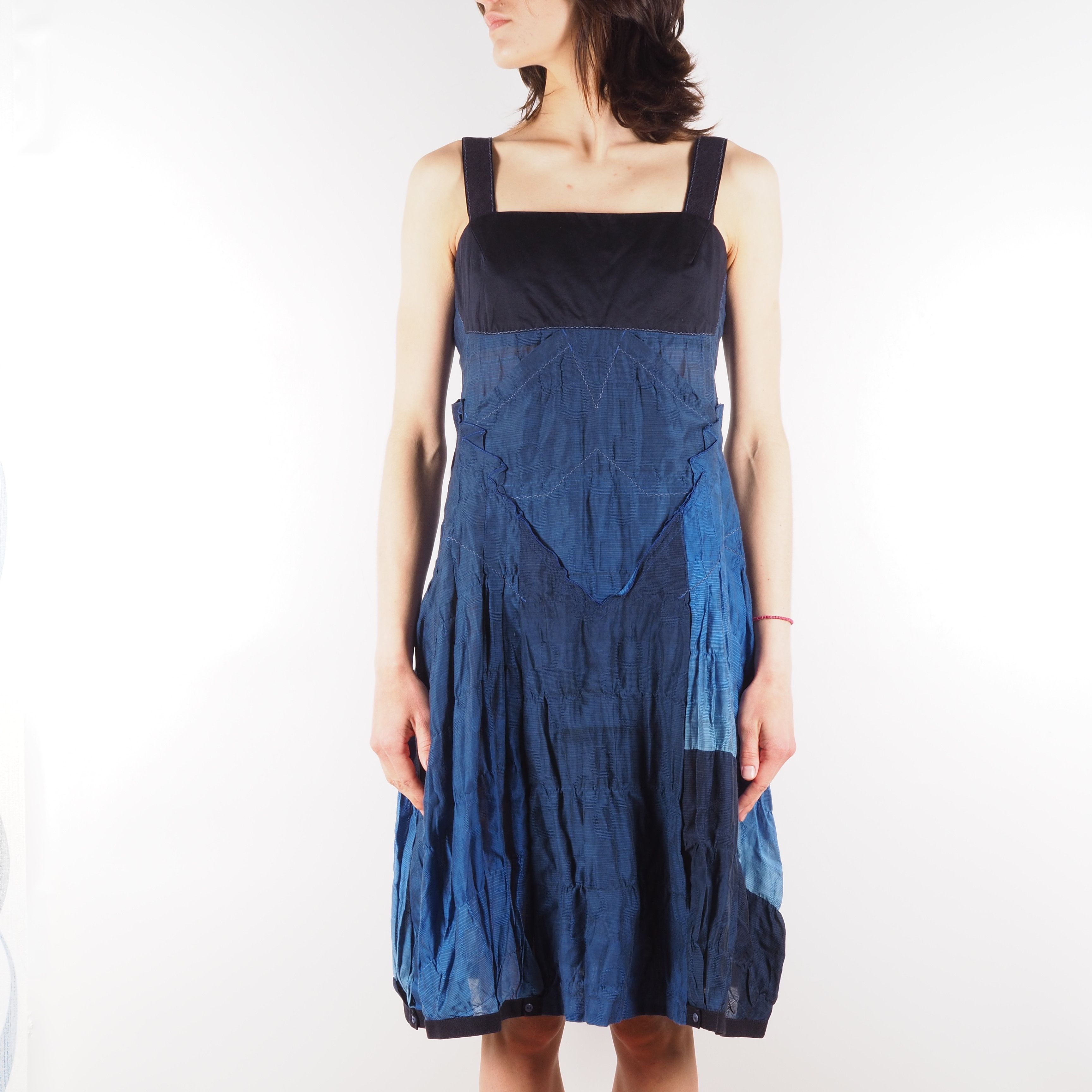 Marithe + Francois Girbaud Marithe Francois Girbaud Vintage Blue Avantgarde Dress Size M / US 6-8 / IT 42-44 - 2 Thumbnail