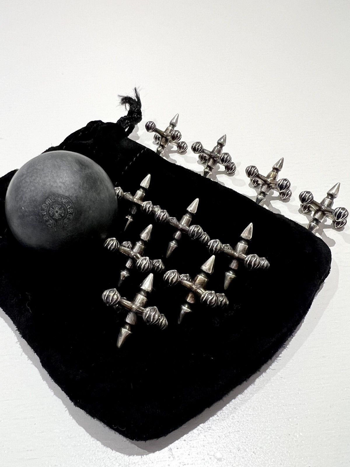 Chrome Hearts Chrome Hearts Silver Jacks Game Set Size ONE SIZE - 1 Thumbnail