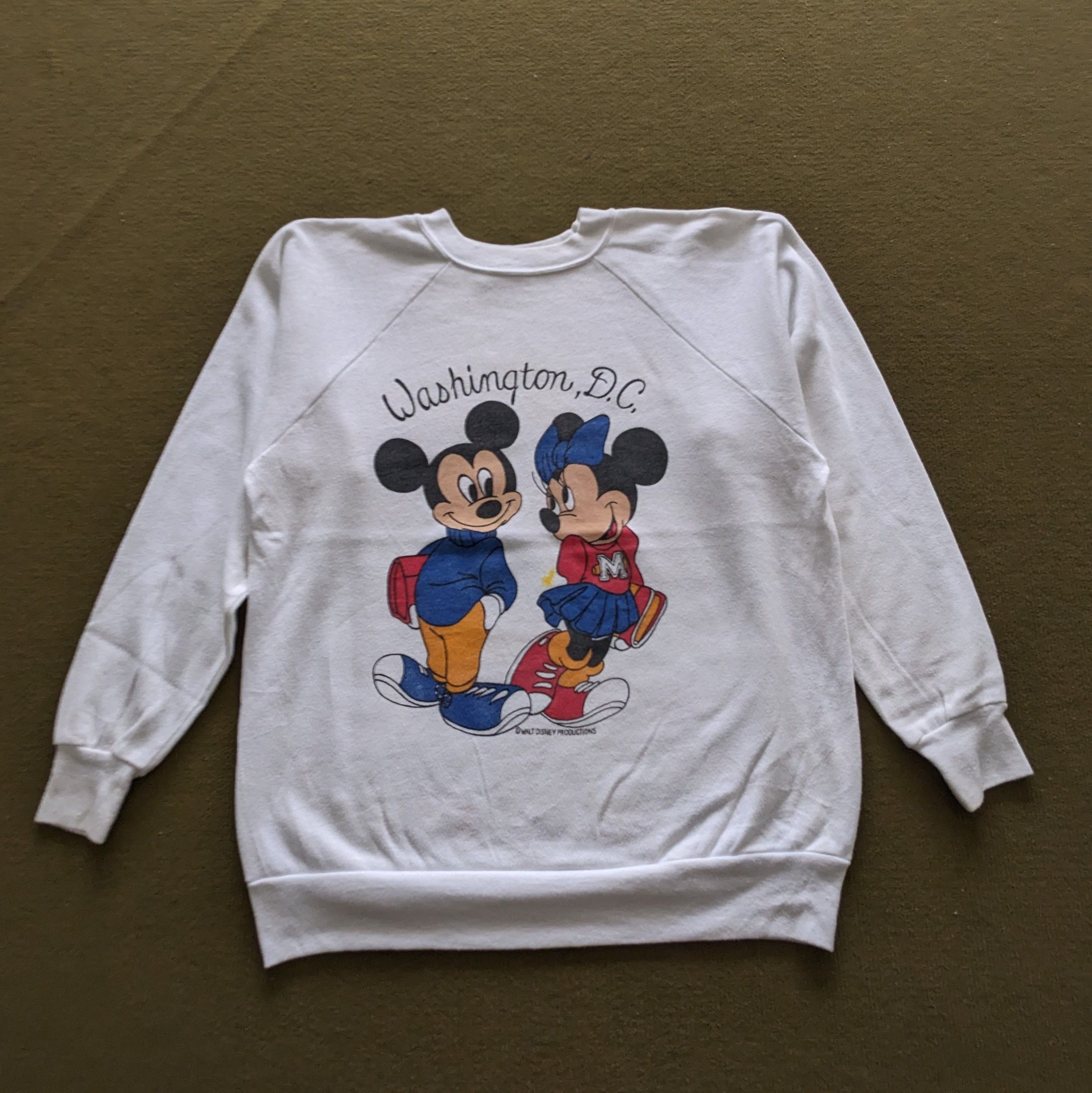 Mickey Mouse Vintage MICKEY MOUSE Washington D.C Disney Sweatshirt Size US M / EU 48-50 / 2 - 2 Thumbnail