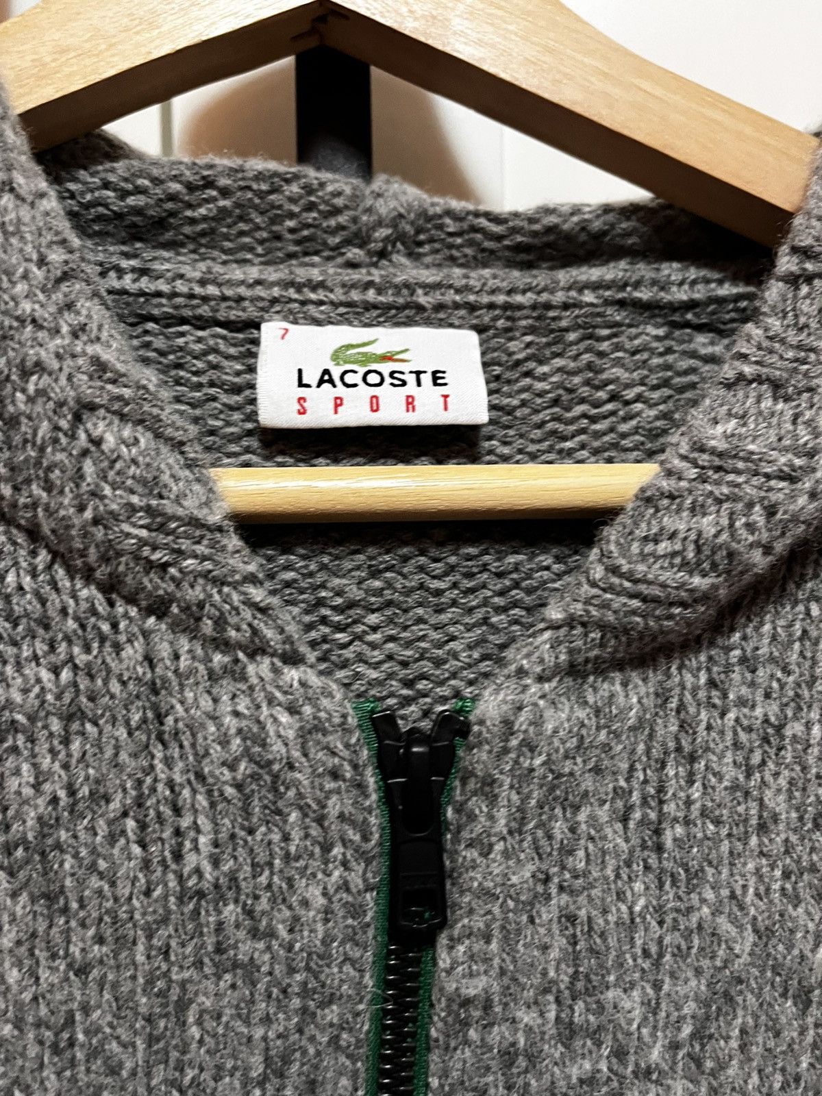 Lacoste Lacoste Knit Hoodie Jacket Size US L / EU 52-54 / 3 - 3 Thumbnail