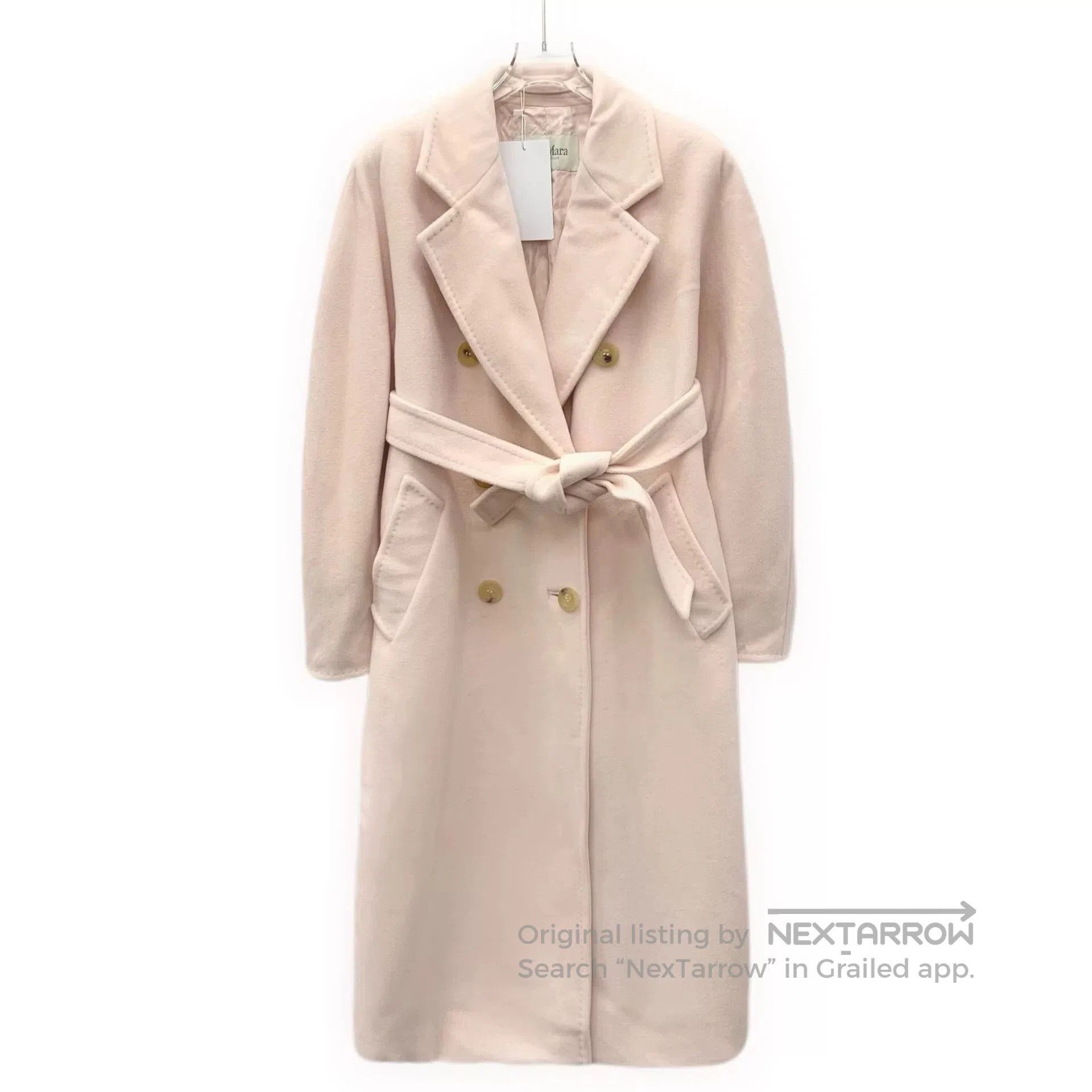 Other maxmara pink wool double-breasted coat. Size US XXS / EU 40 - 1 Thumbnail
