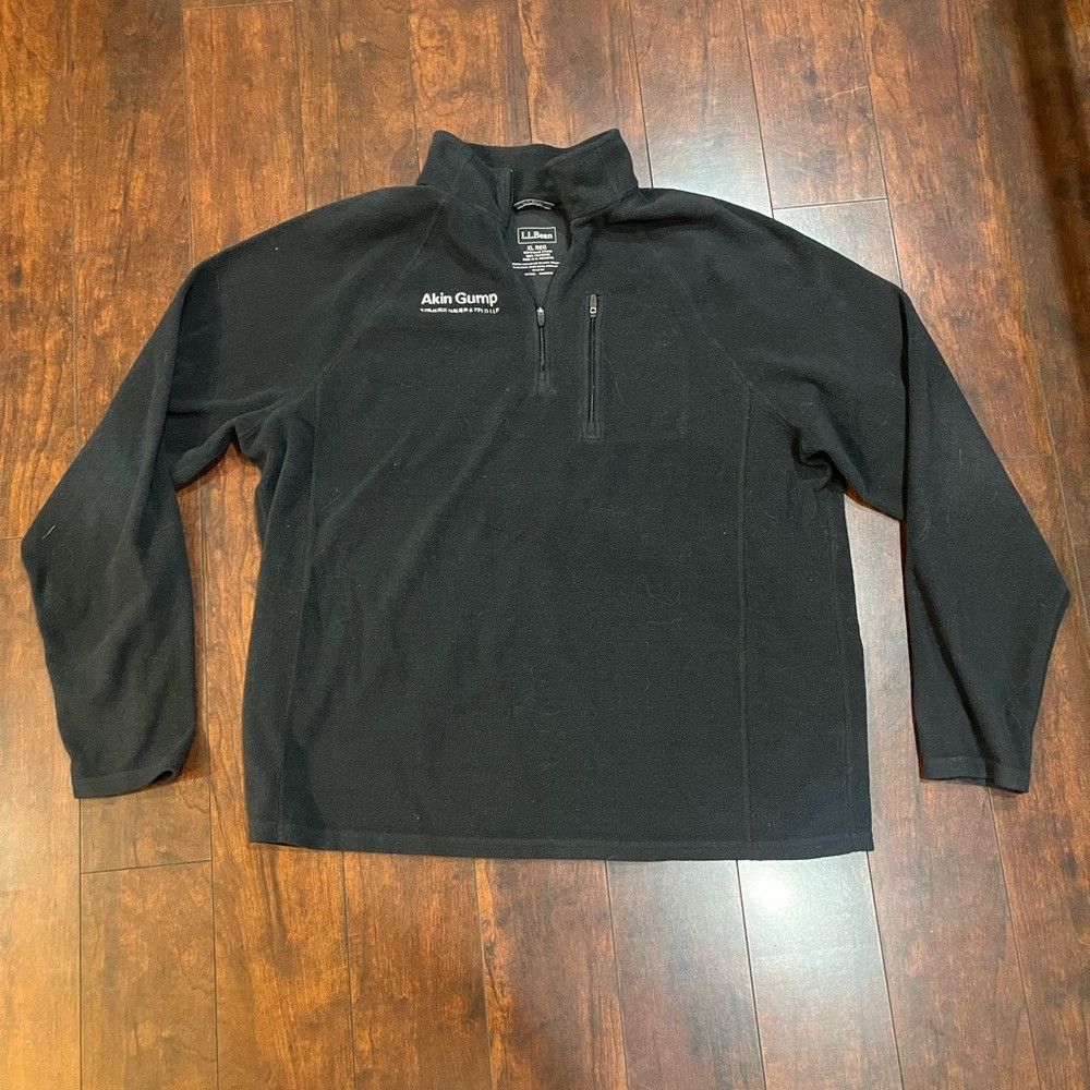 L.L. Bean L.L. Bean Black Fleece Quarter-Zip Pullover Size US XL / EU 56 / 4 - 1 Thumbnail