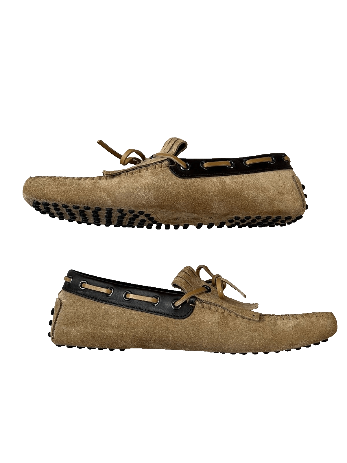 Tod's TOD'S Gommino Fringe Canvas Suede Loafers in Sand ( 7 ) Size US 7 / EU 40 - 5 Thumbnail