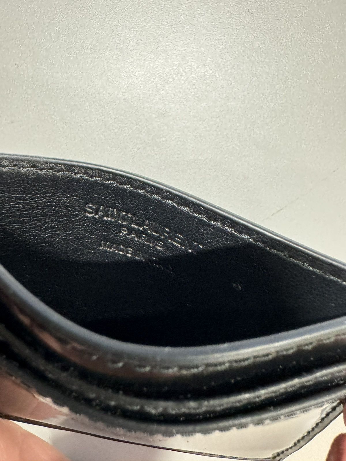 Saint Laurent Paris Saint Laurent Patent Leather Card Holder NEW 325$ Size ONE SIZE - 2 Thumbnail