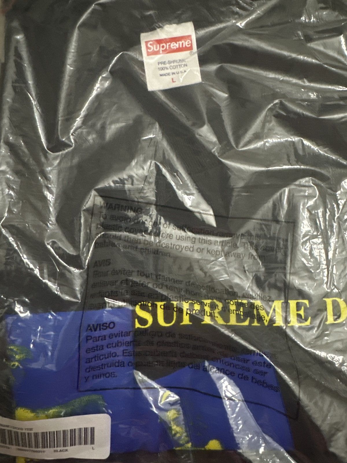Supreme Supreme Supreme Dicks Black Tee Size L - Deadstock Size US L / EU 52-54 / 3 - 1 Thumbnail