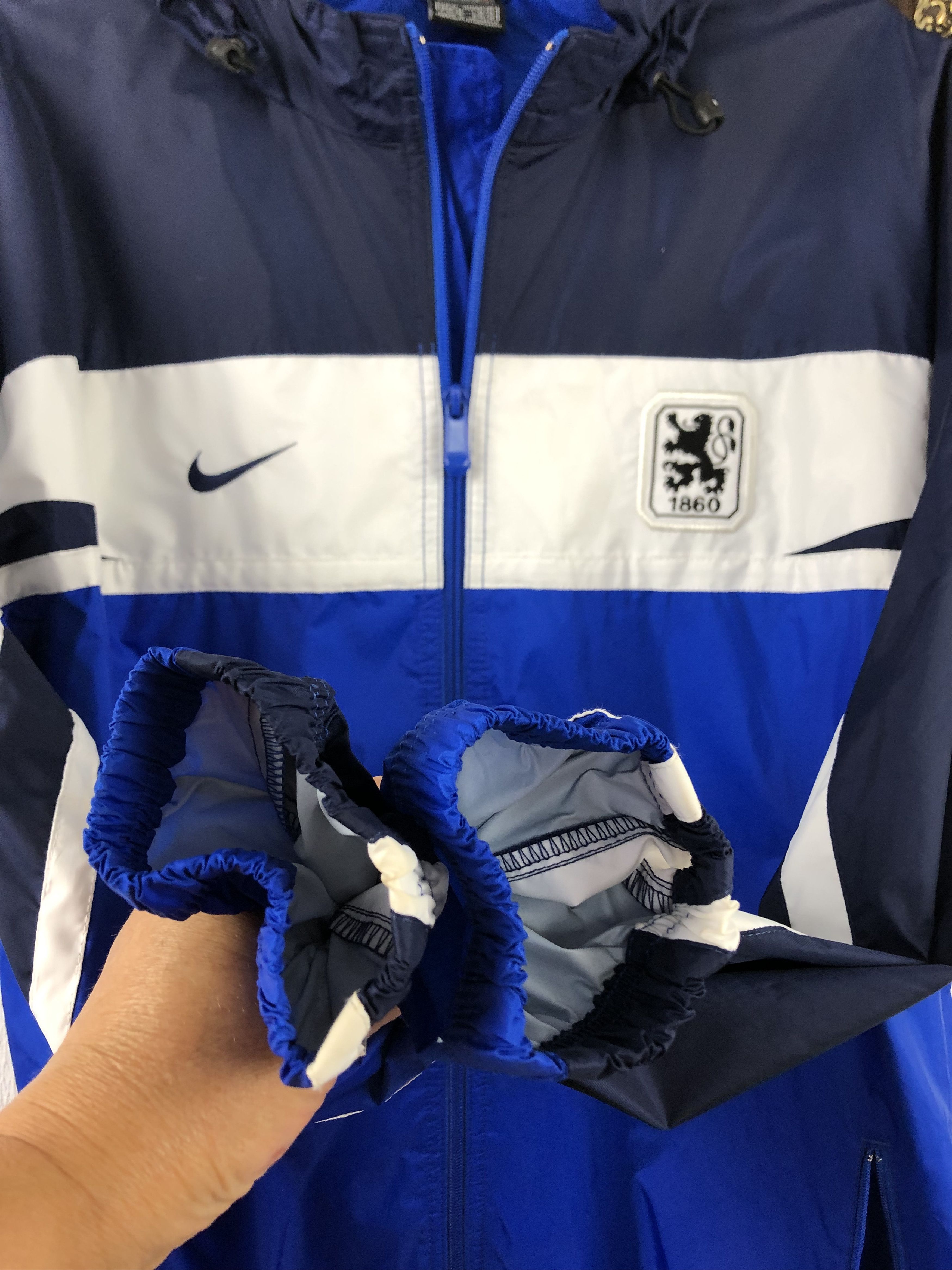 Nike Vintage 1860 Munich Football Jacket Soccer Track Top Zip Size US XL / EU 56 / 4 - 8 Thumbnail