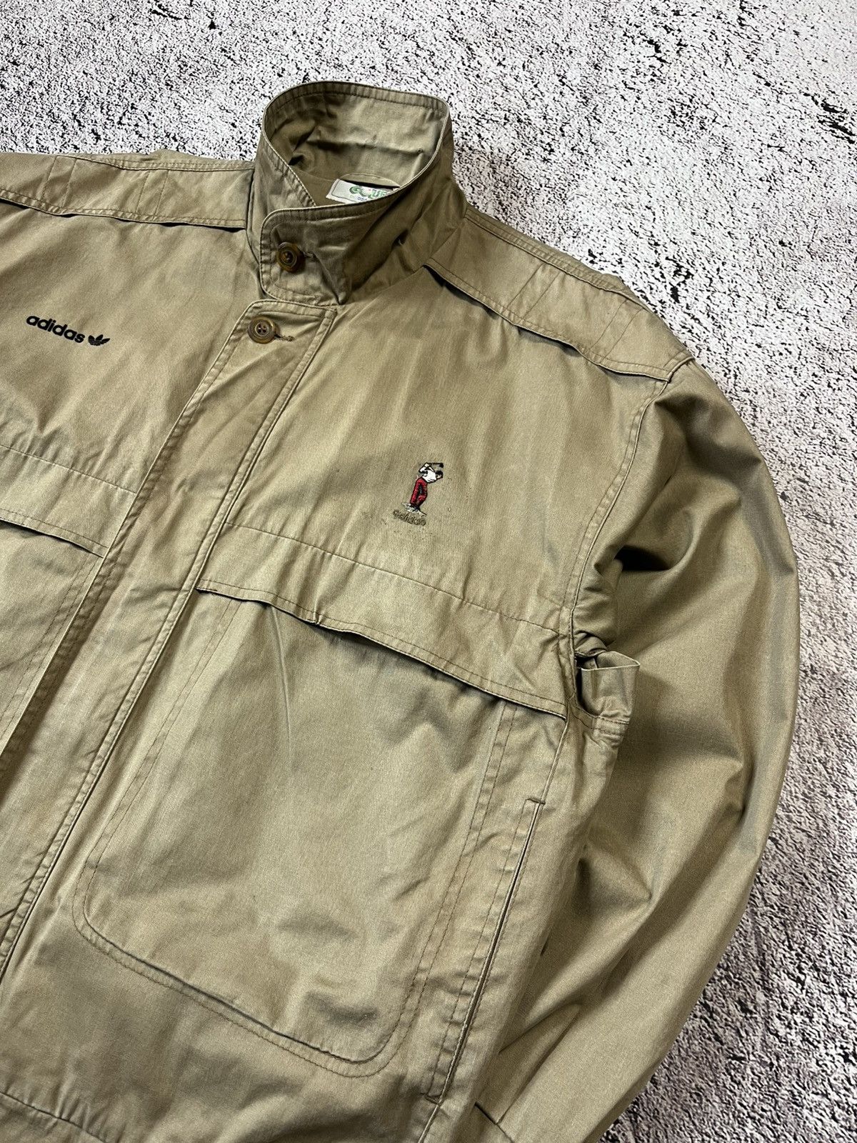 Adidas Adidas Golf Vintage Khaki Utility Jacket Size M Size US M / EU 48-50 / 2 - 6 Thumbnail