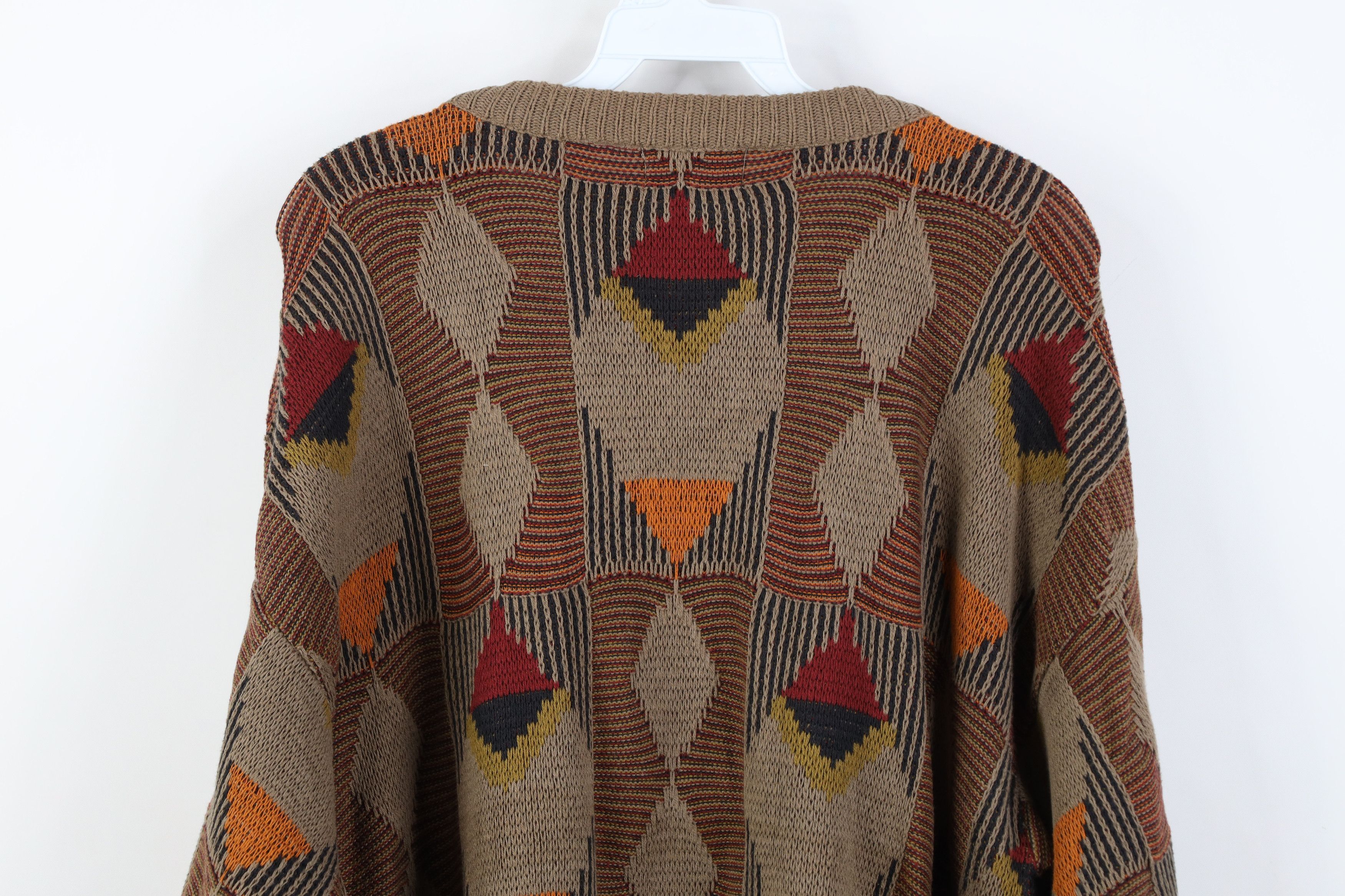 Vintage Vintage 90s Coogi Style Rainbow Diamond Knit Sweater USA Size US L / EU 52-54 / 3 - 9 Thumbnail