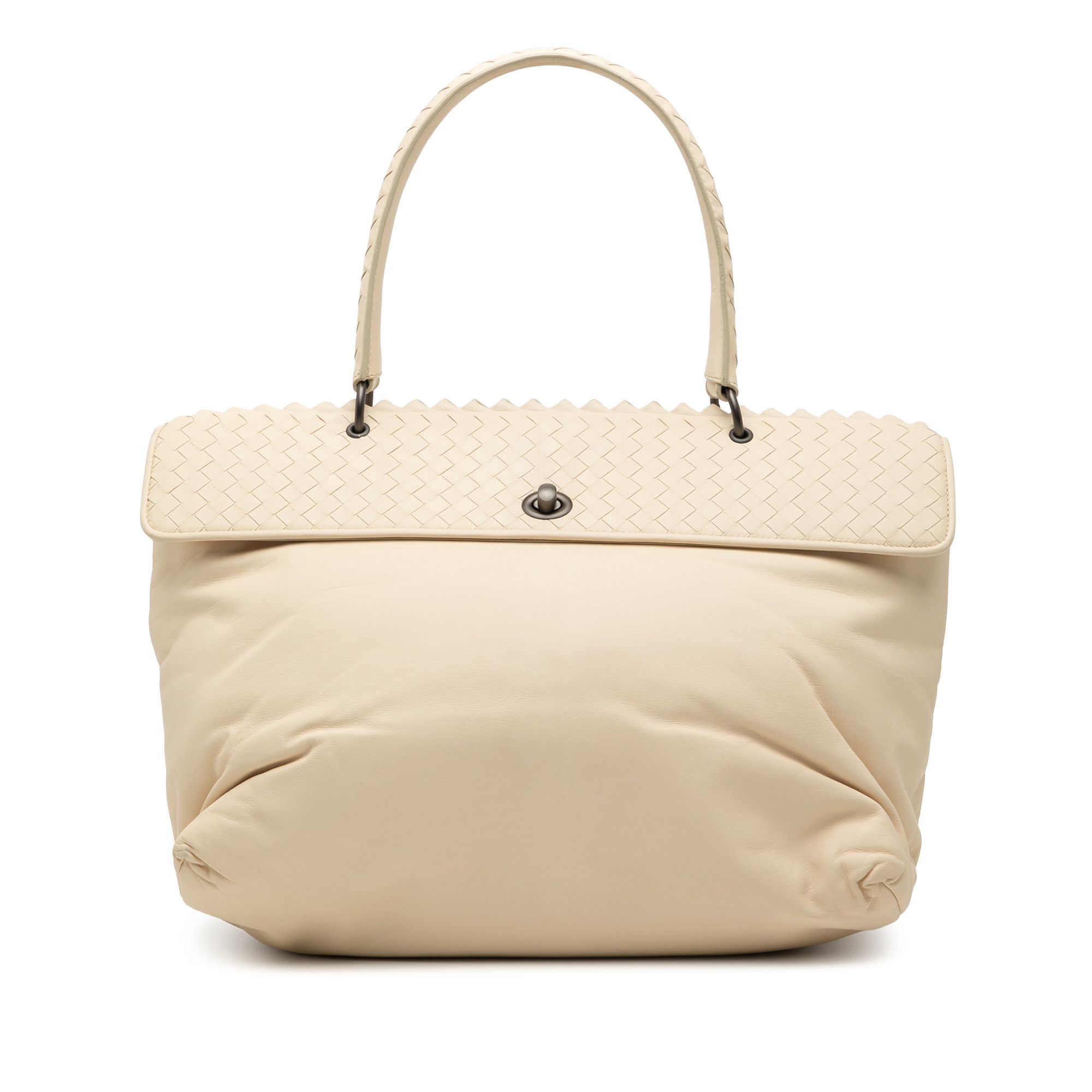 Bottega Veneta Bottega Veneta Intrecciato Trimmed Nappa Tina Handbag Size ONE SIZE - 1 Thumbnail