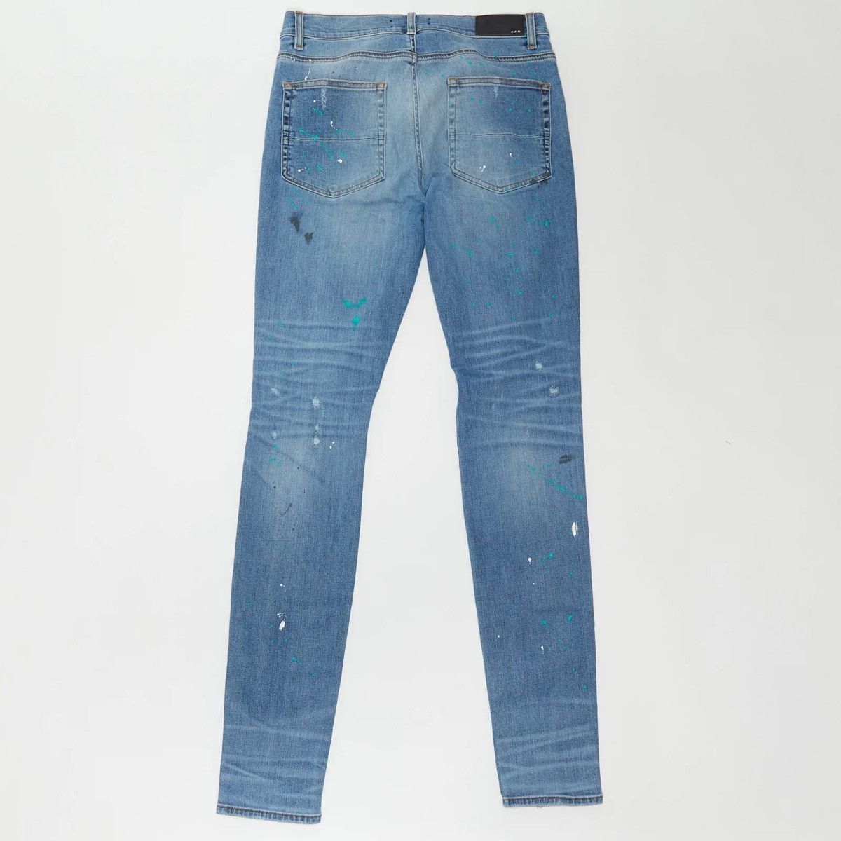 Amiri AMIRI PAINT SPLATTER JEANS - CLAY INDIGO Size US 34 / EU 50 - 1 Thumbnail
