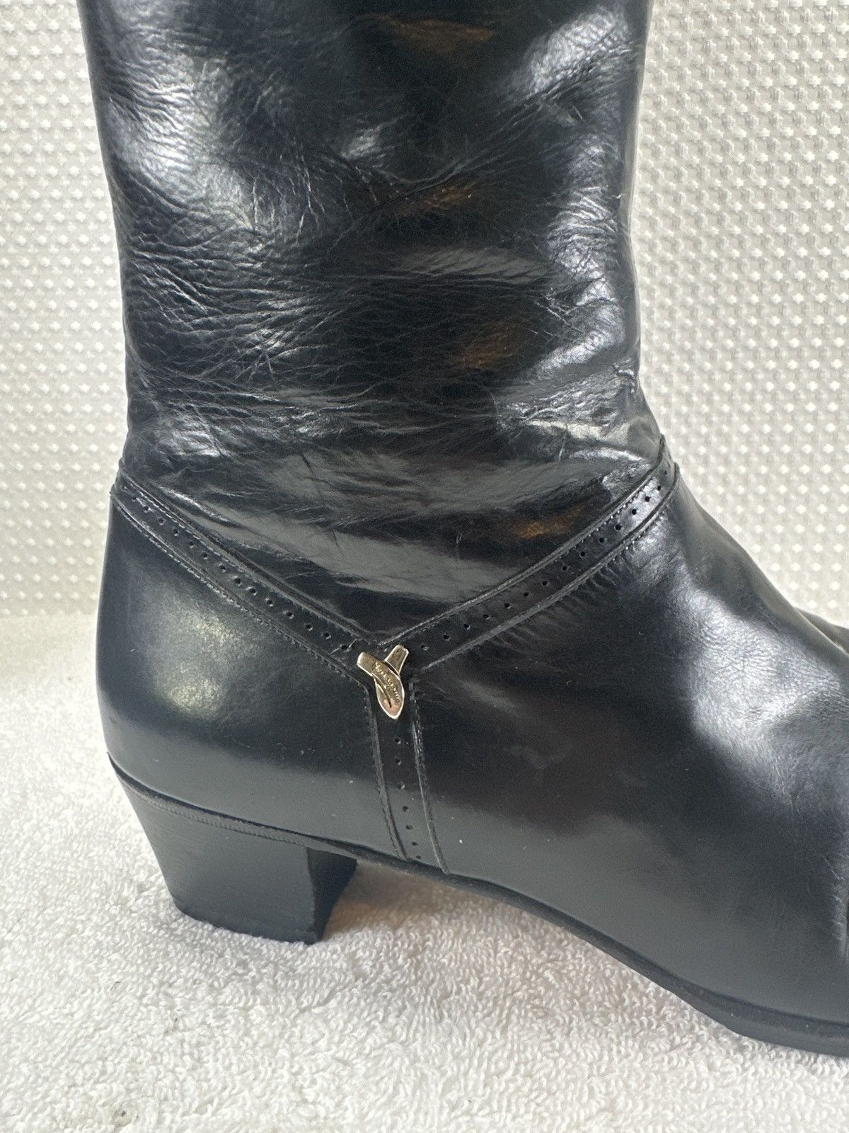 Salvatore Ferragamo Salvatore Ferragamo Black Leather Boots Sz 5.5 Size US 5.5 / IT 35.5 - 4 Thumbnail