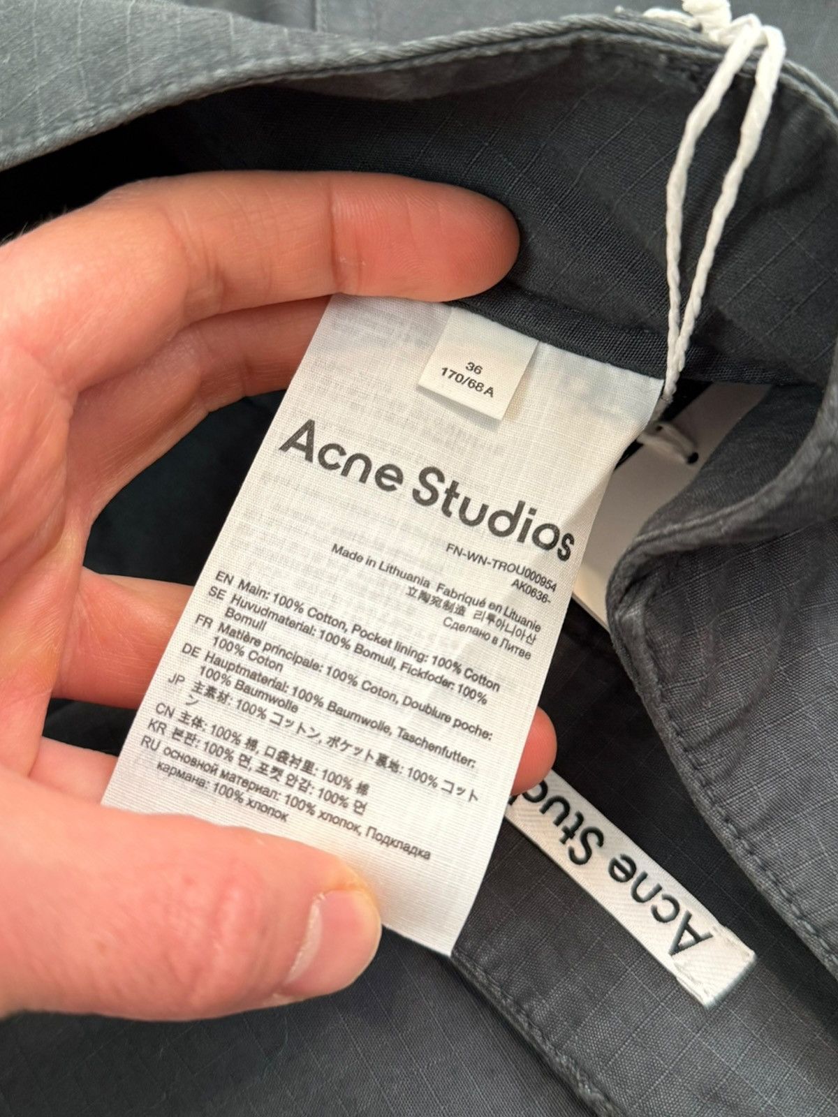 Acne Studios Multi Pocket Relaxed Ripstop Cargos Size 32" / US 10 / IT 46 - 8 Thumbnail