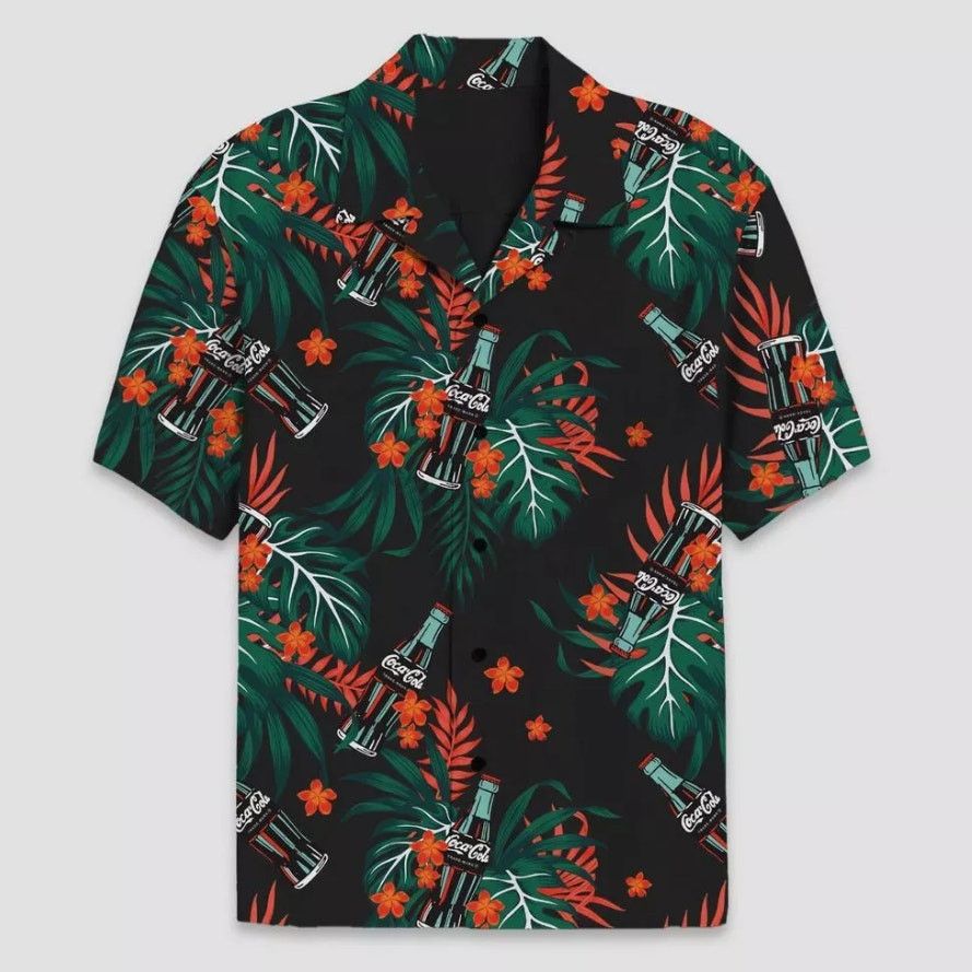 Coca Cola Coca Cola Mens Floral Shirt Hawaiian Sz S All Over Print Size S / US 4 / IT 40 - 6 Thumbnail