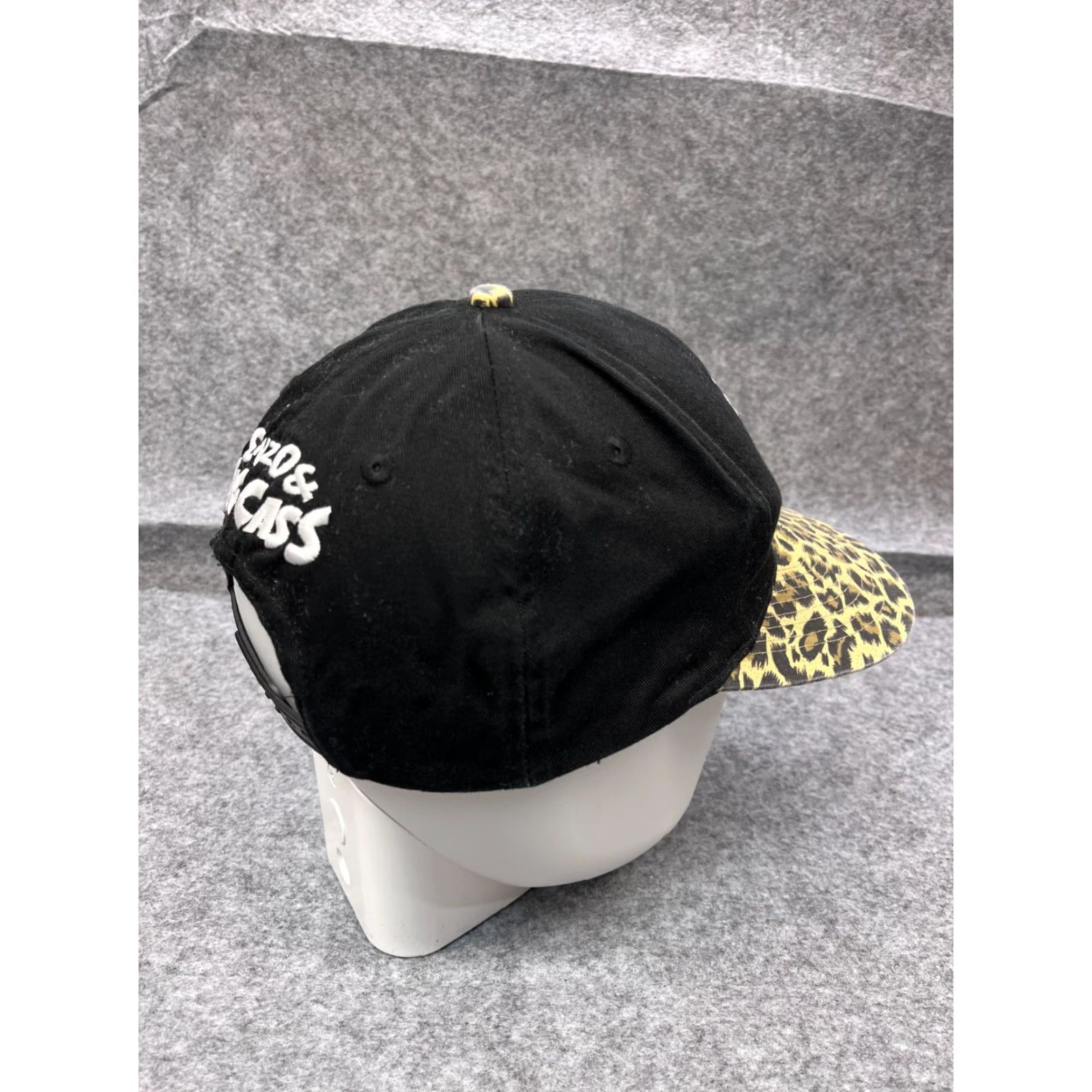 Kenzo VINTAGE SAWFT Enzo & Cass WWE Hat Cap Snap Back Adult OS Black Cotton Poly Leopard Print Size ONE SIZE - 7 Thumbnail