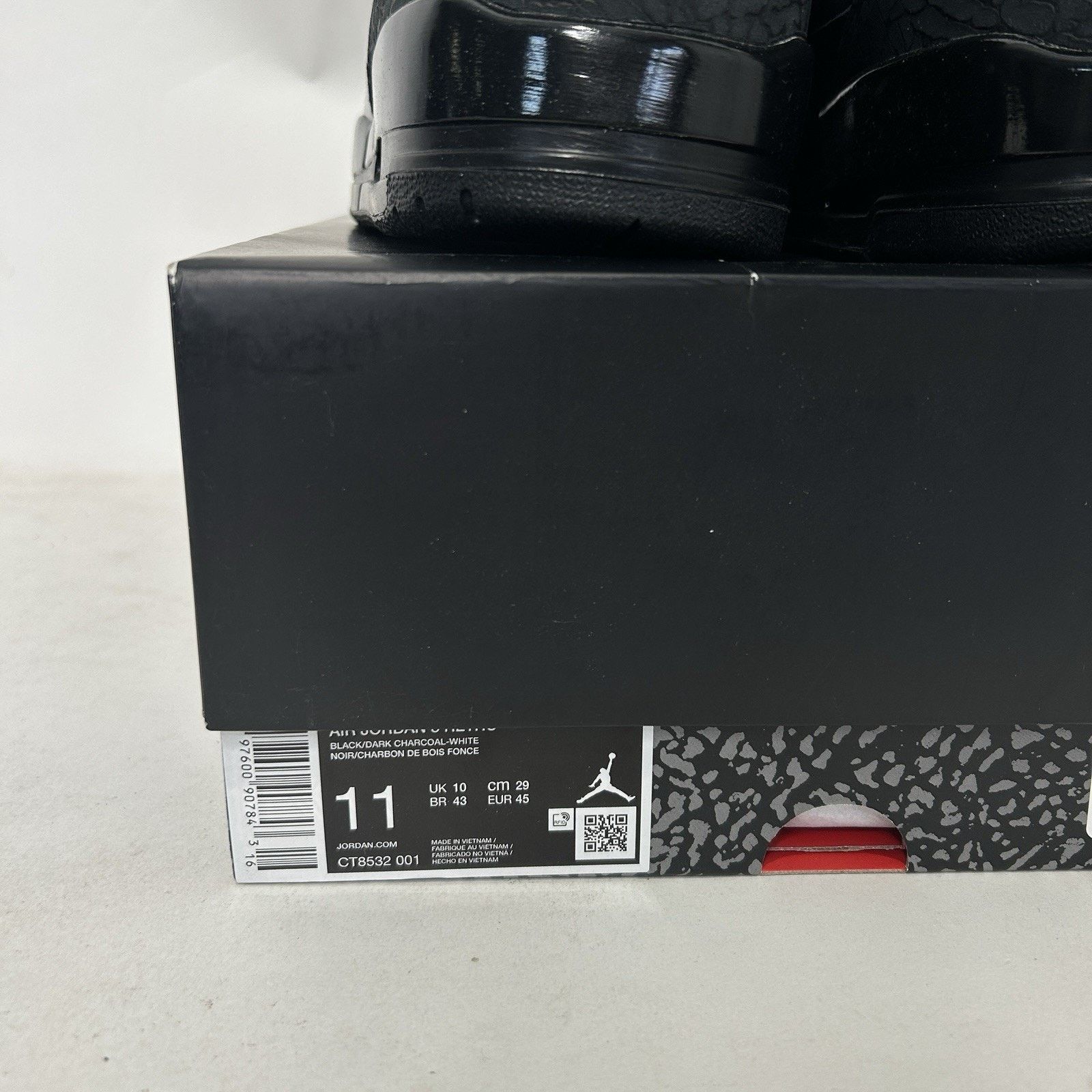 Jordan Brand Nike Air Jordan 3 Retro OG “Black Cat” CT8532-001 Size US 11 / EU 44 - 5 Thumbnail