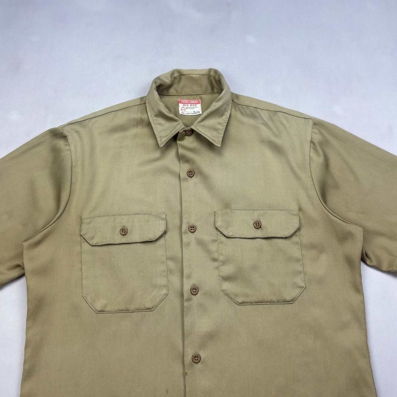 Vintage Vintage 70s Big Mac Penney's Penn Prest Work Shirt Men's M Size US M / EU 48-50 / 2 - 2 Thumbnail
