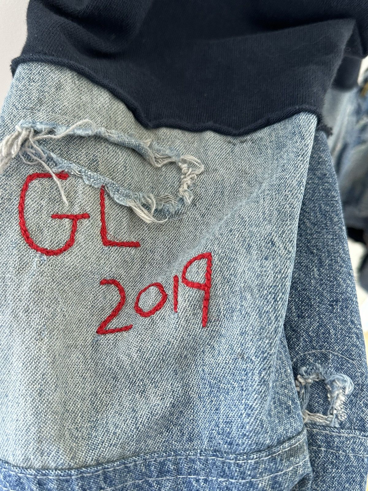 Greg Lauren Greg Lauren SS19 Denim Patchwork jacket Size US L / EU 52-54 / 3 - 5 Thumbnail