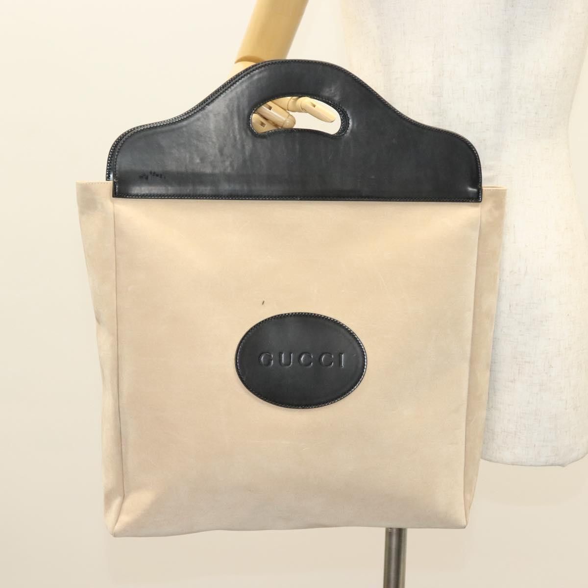 Gucci GUCCI Hand Bag Suede Beige 002 002 Size ONE SIZE - 20 Thumbnail