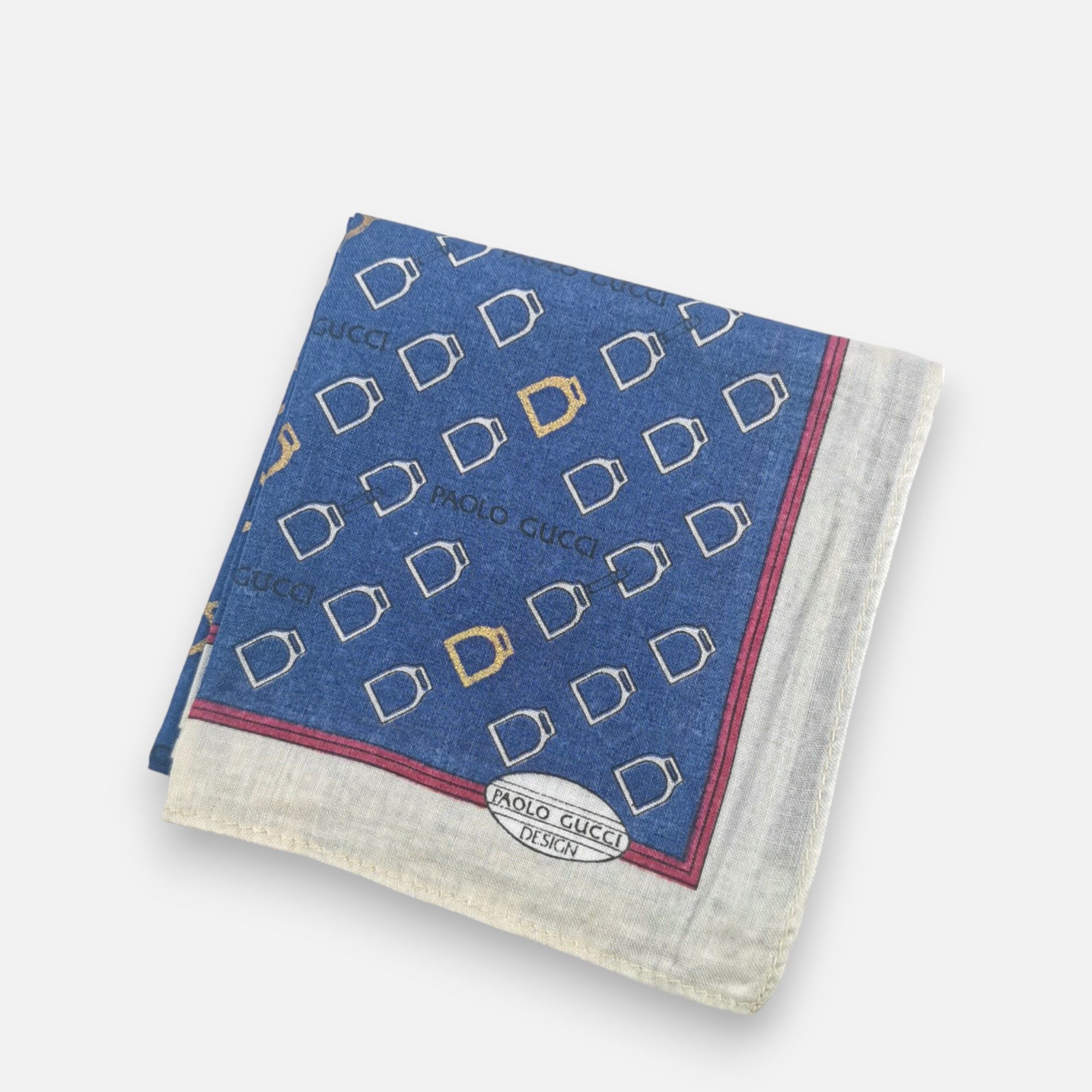 Paolo Gucci Vintage Paolo Gucci Handkerchief Pocket Square Bandana Size ONE SIZE - 2 Thumbnail