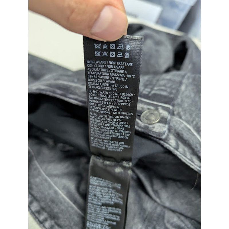 Balenciaga o1rshd1 Trompe L'oeil Fleece Denim Pants in Black Size US 30 / EU 46 - 18 Thumbnail
