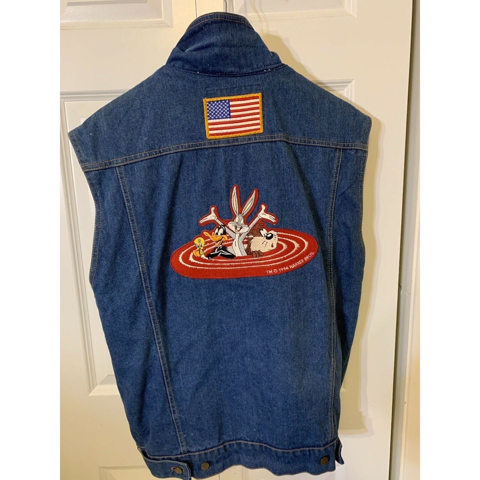 Other Vtg 1994 Warner Brothers Eagle Ridge -Looney Tunes Denim Sl Size US M / EU 48-50 / 2 - 9 Thumbnail