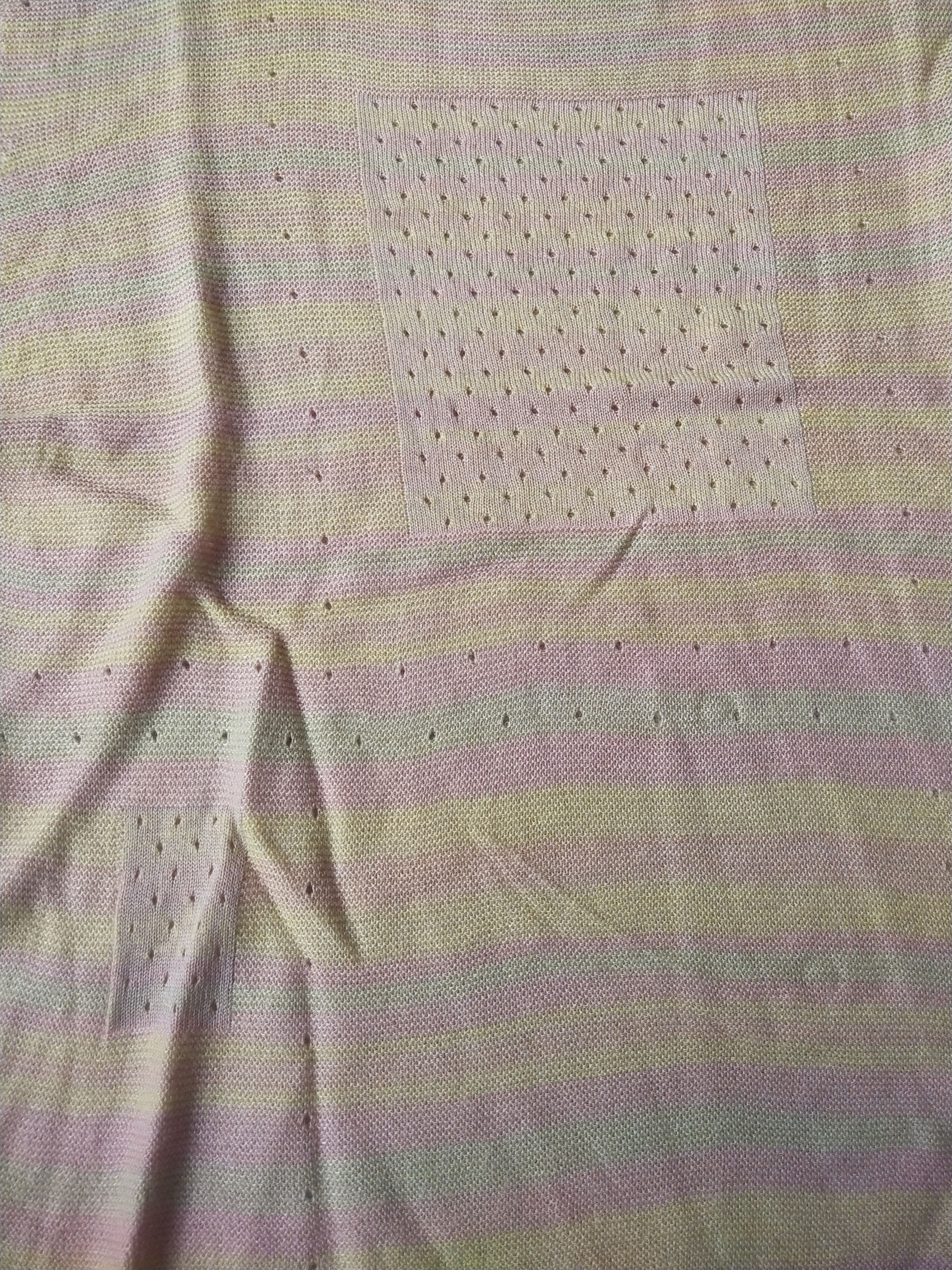 Japanese Brand Vintage Y2K Japanese Pastel Pointelle Knit Top Size M / US 6-8 / IT 42-44 - 4 Thumbnail