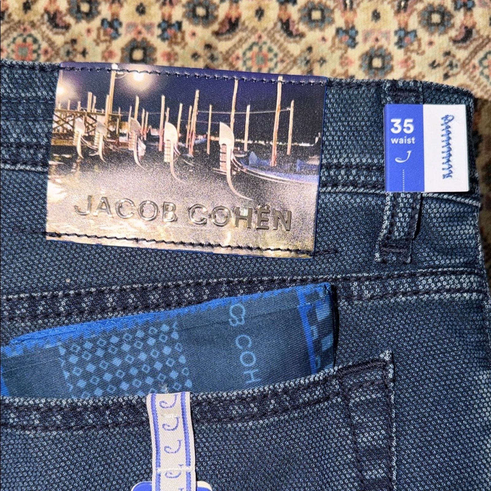Jacob Cohen NWT Jacob Cohen Men's Deep Indigo Bard Jeans Size 35 Size US 35 - 4 Thumbnail