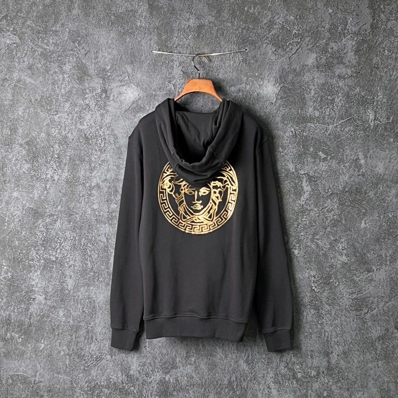 Versace Versace Black cotton hooded sweatshirt Size US S / EU 44-46 / 1 - 2 Thumbnail