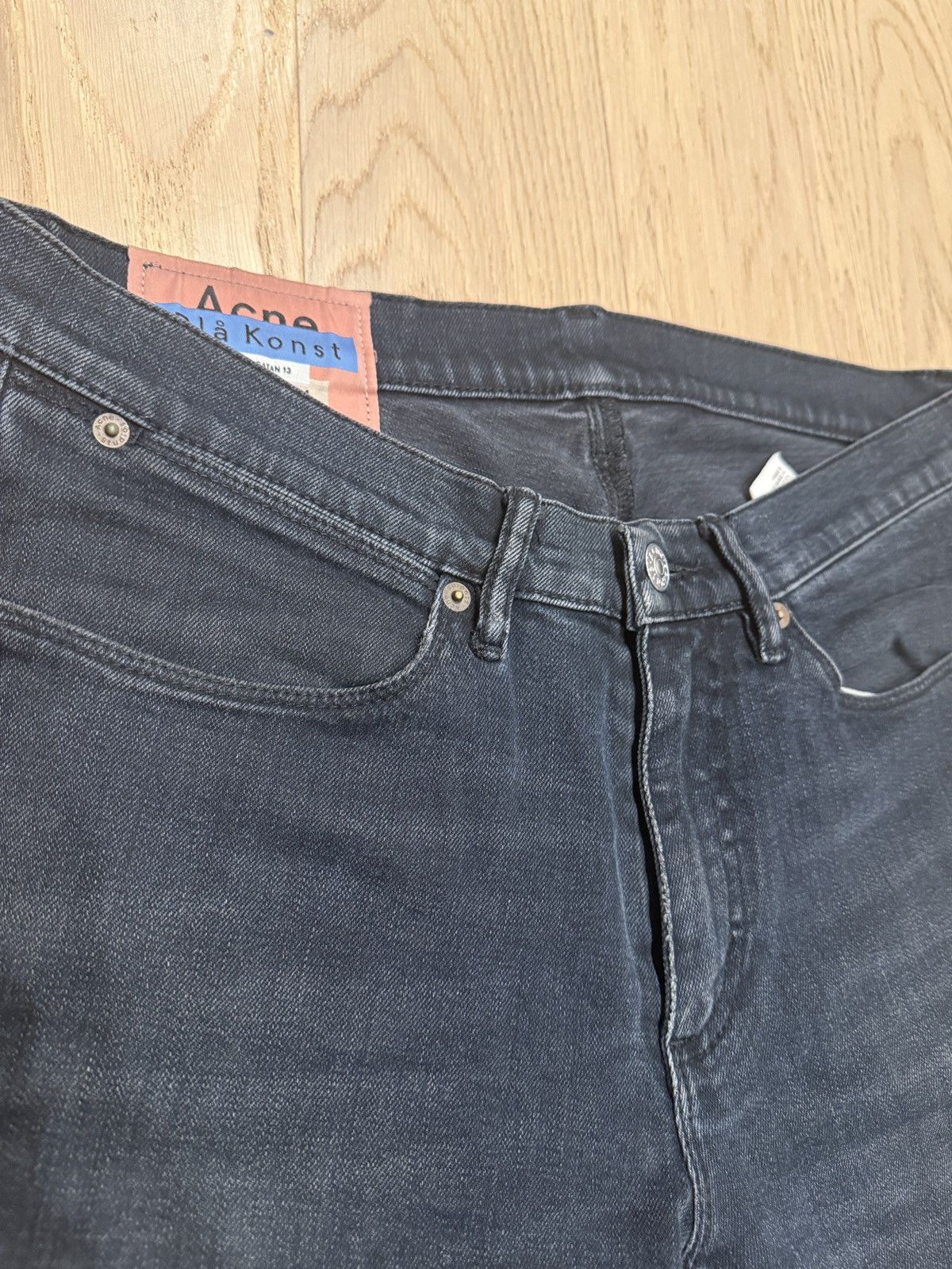 Acne Studios Acne Studios Bla Konst Max Blue Black Jeans Size US 31 - 2 Thumbnail