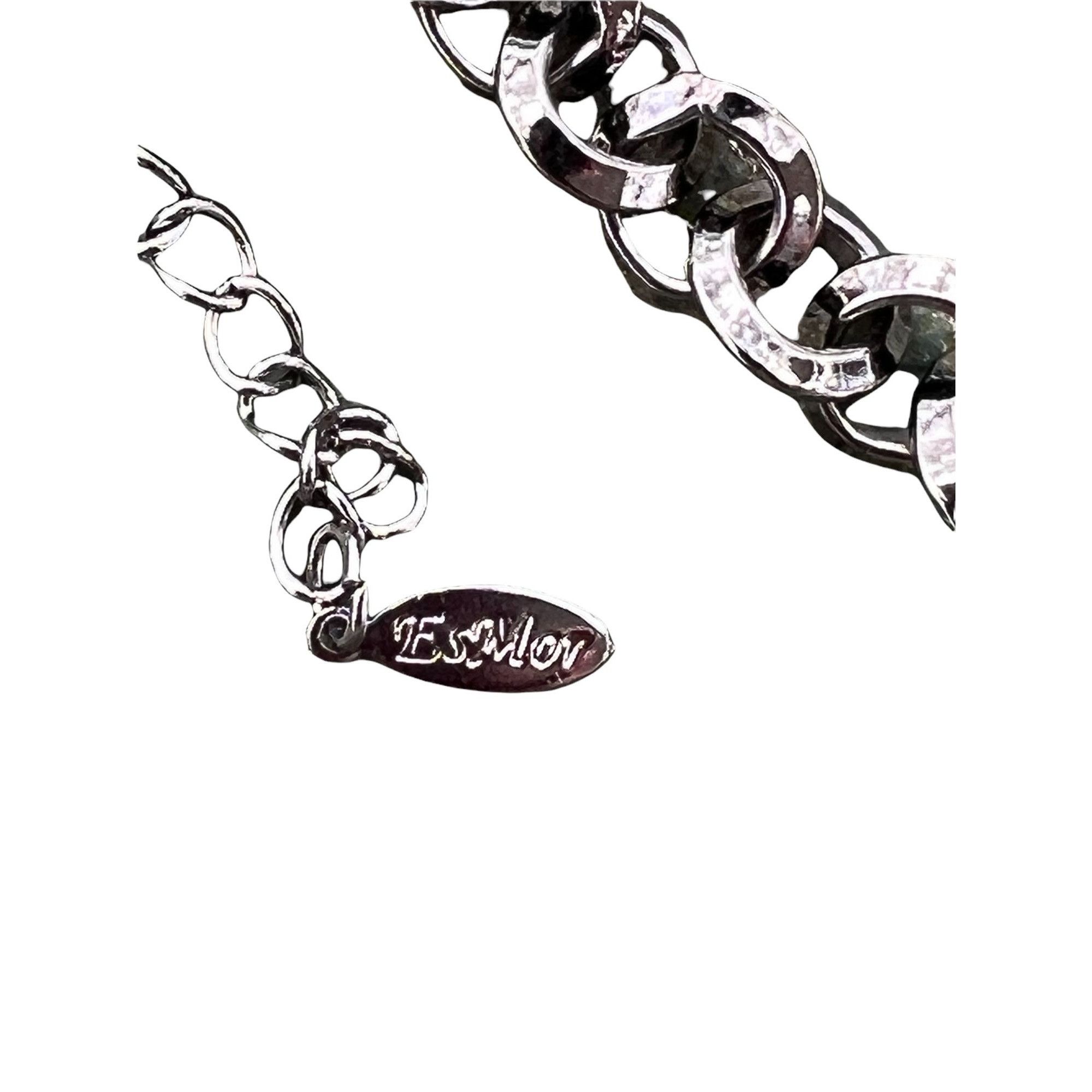 Other EsMor Gunmetal Necklace Red Lucite Plastic Beads Adjustable Size ONE SIZE - 4 Thumbnail