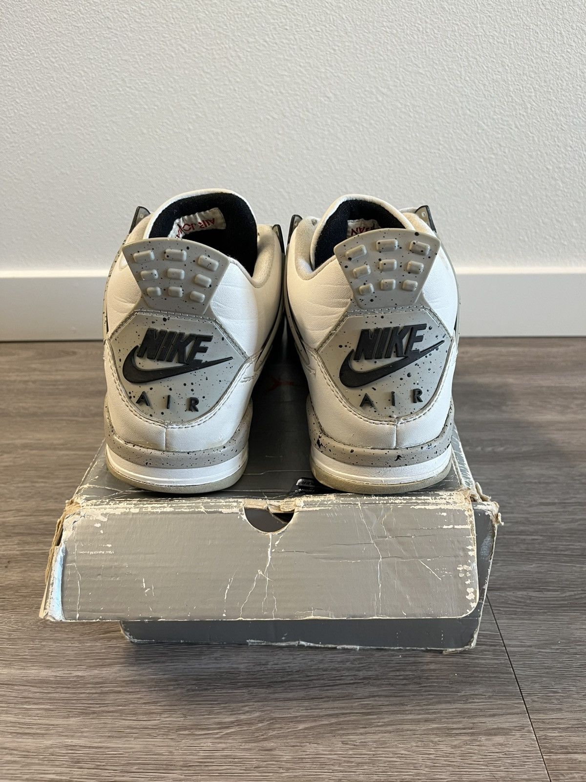 Jordan Brand 1999 Jordan 4 Nike Air White Cement Size US 11.5 / EU 44-45 - 3 Thumbnail