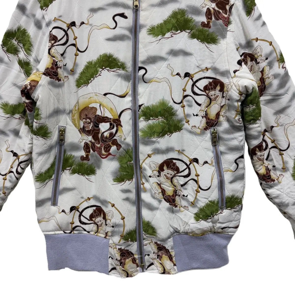 Japanese Brand Oniwa Soto 2004 Silk Sukajan Jacket Size US L / EU 52-54 / 3 - 6 Thumbnail