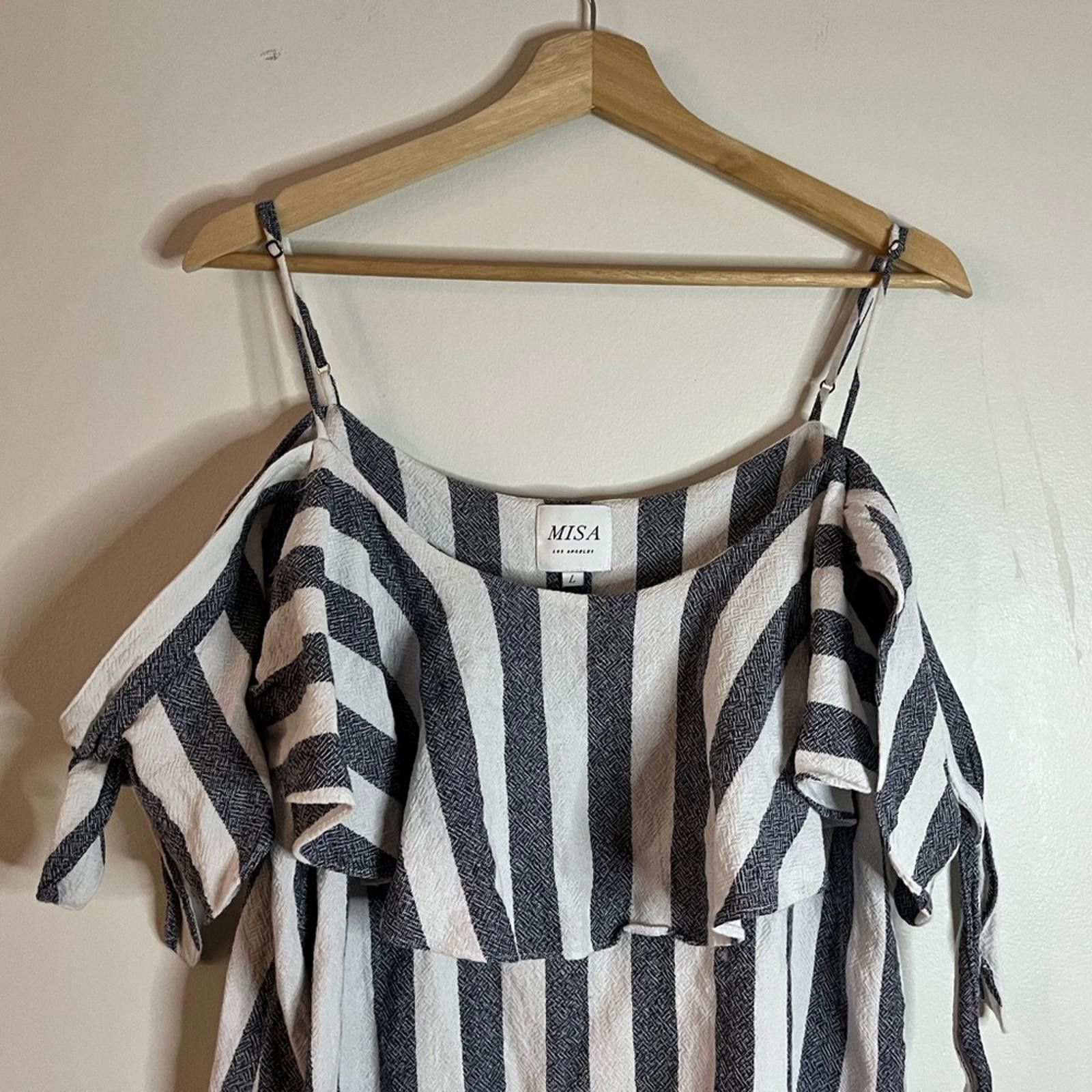 Designer MISA Los Angeles Off-Shoulder Ruffle Mini Dress Size L Size L / US 10 / IT 46 - 9 Thumbnail