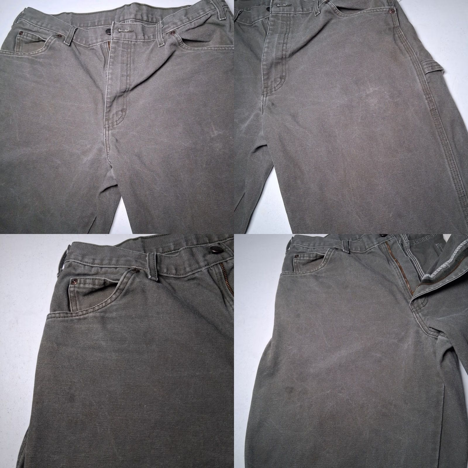 Dickies Dickies Carpenter Pants Men 36x34 Gray Canvas Duck Workwear Pants 5-Pocket Regular Inseam 34 Men Adjustable READ Size US 36 / EU 52 - 10 Thumbnail