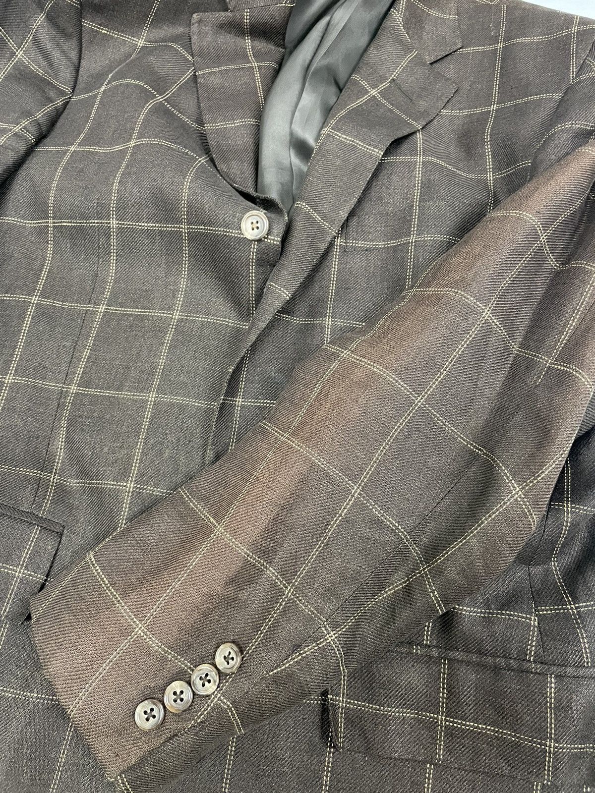 Polo Ralph Lauren × Vintage Windowpane Check Print Polo 2 Jacket Size 38R - 10 Thumbnail