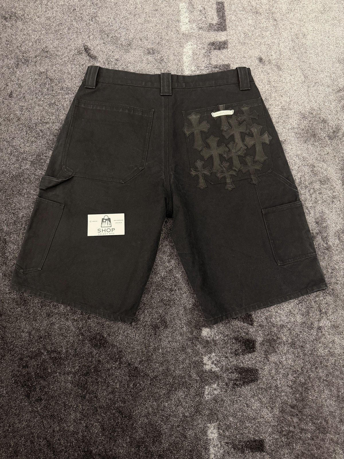 Chrome Hearts NEW CHROME HEARTS FLOOD POCKET CROSS PATCH CARPENTER SHORT Size US 33 - 1 Thumbnail
