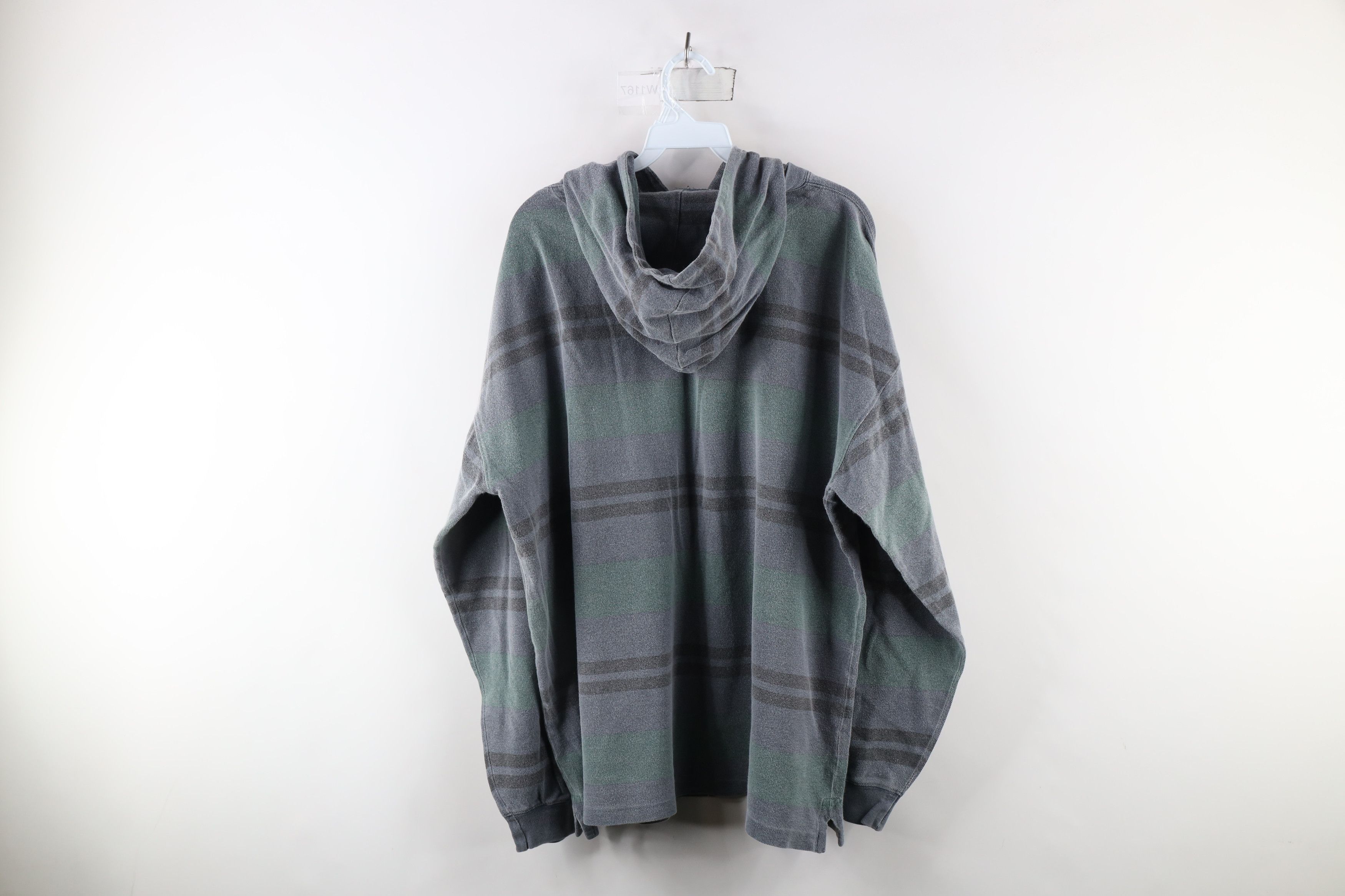 Vintage Vintage 90s Streetwear Block Long Sleeve Hoodie T-Shirt Size US XXL / EU 58 / 5 - 7 Thumbnail
