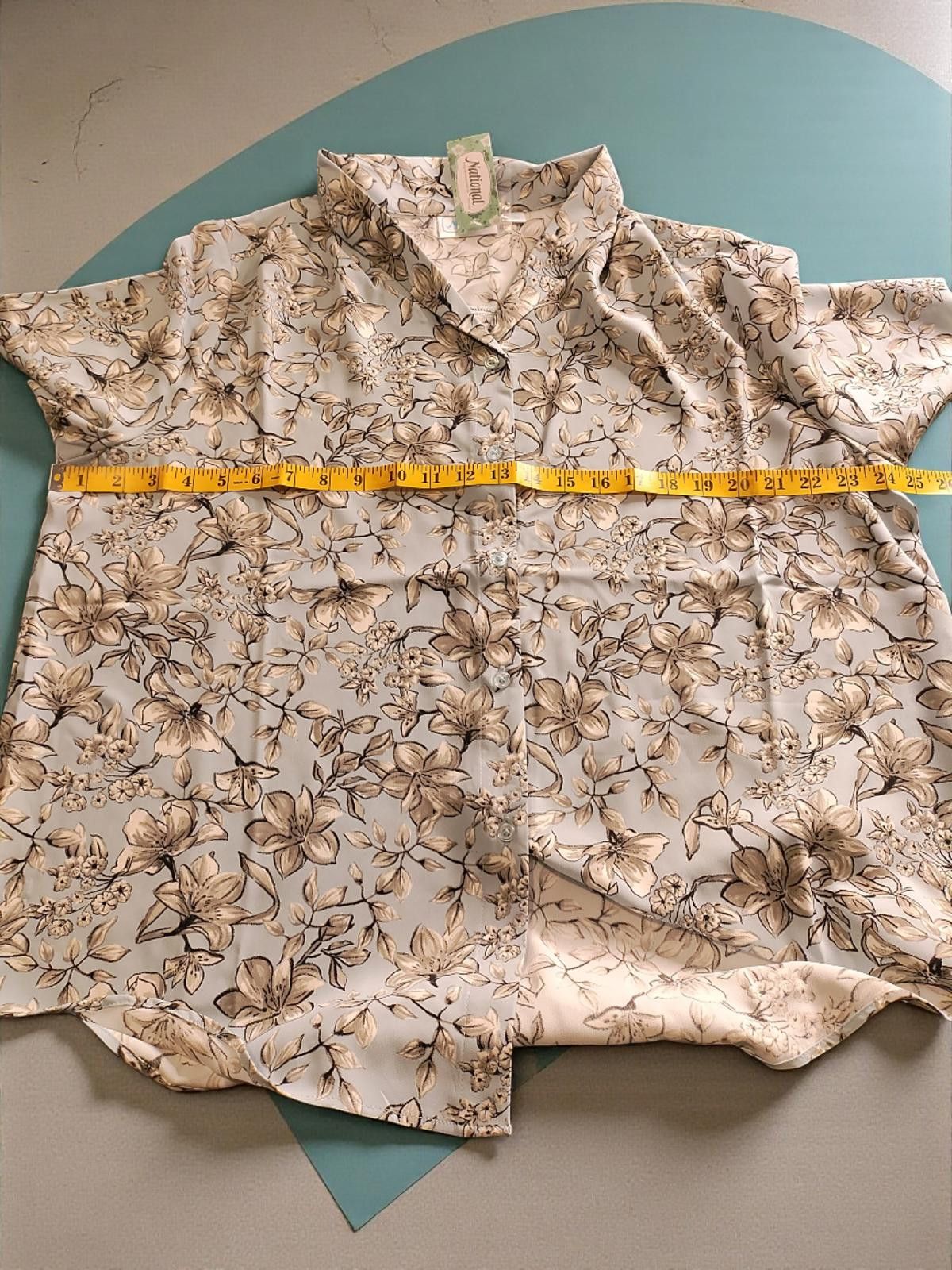 Costume National National XL Floral Print Blouse - New with Tags Size XL / US 12-14 / IT 48-50 - 7 Thumbnail
