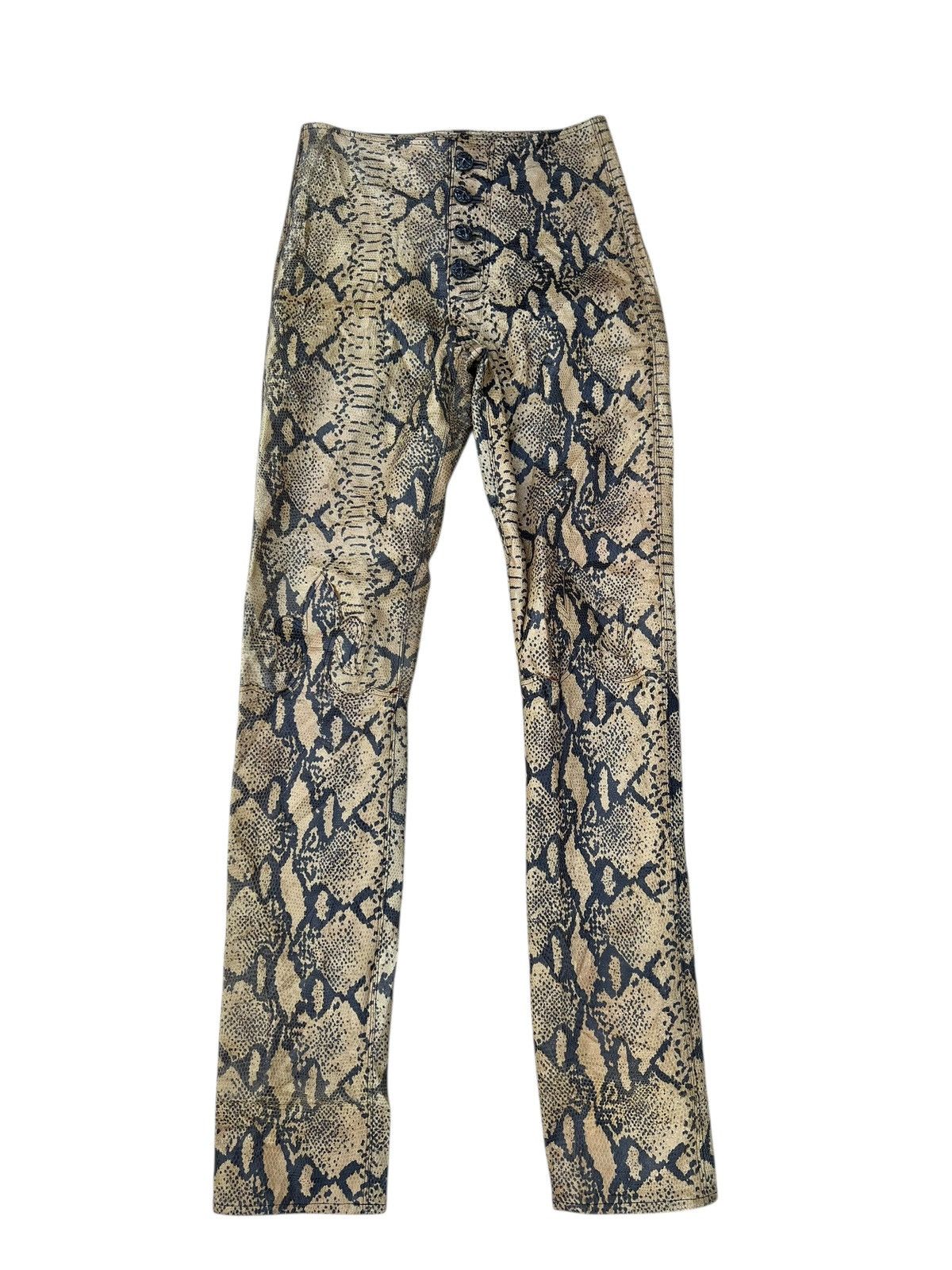 A&G Rock A&G Multi Color Cross Patch Leather Pants | Grailed
