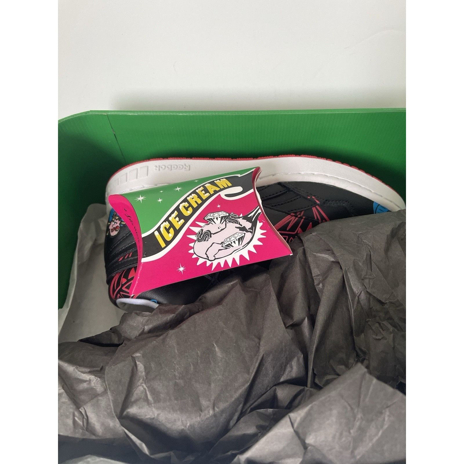 Icecream × Reebok Reebok x Ice Cream BB4600 Mid “Diamonds & Dollars” Black Lea Size US 5 / IT 35 - 9 Thumbnail