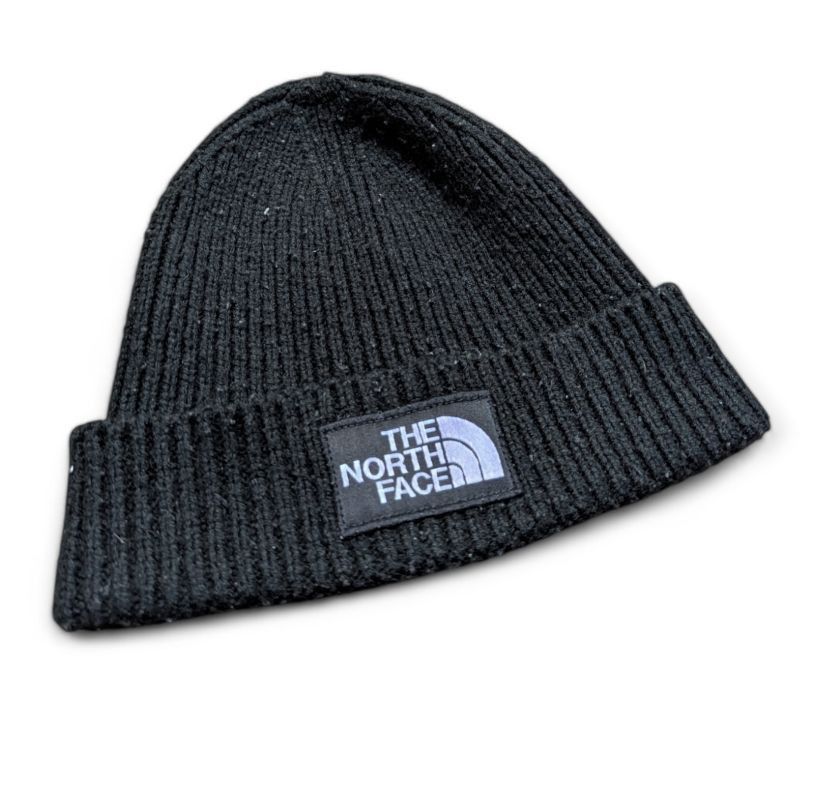 The North Face THE NORTH FACE Logo Box Cuffed Knit Beanie Size ONE SIZE - 8 Thumbnail