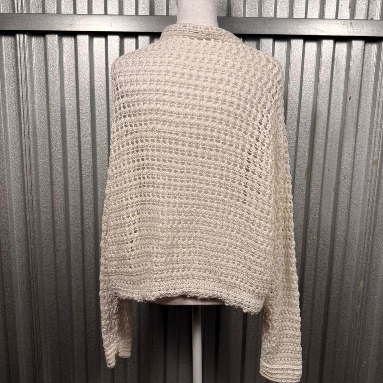 Vince Vince cream crochet cardigan length Size L / US 10 / IT 46 - 5 Thumbnail