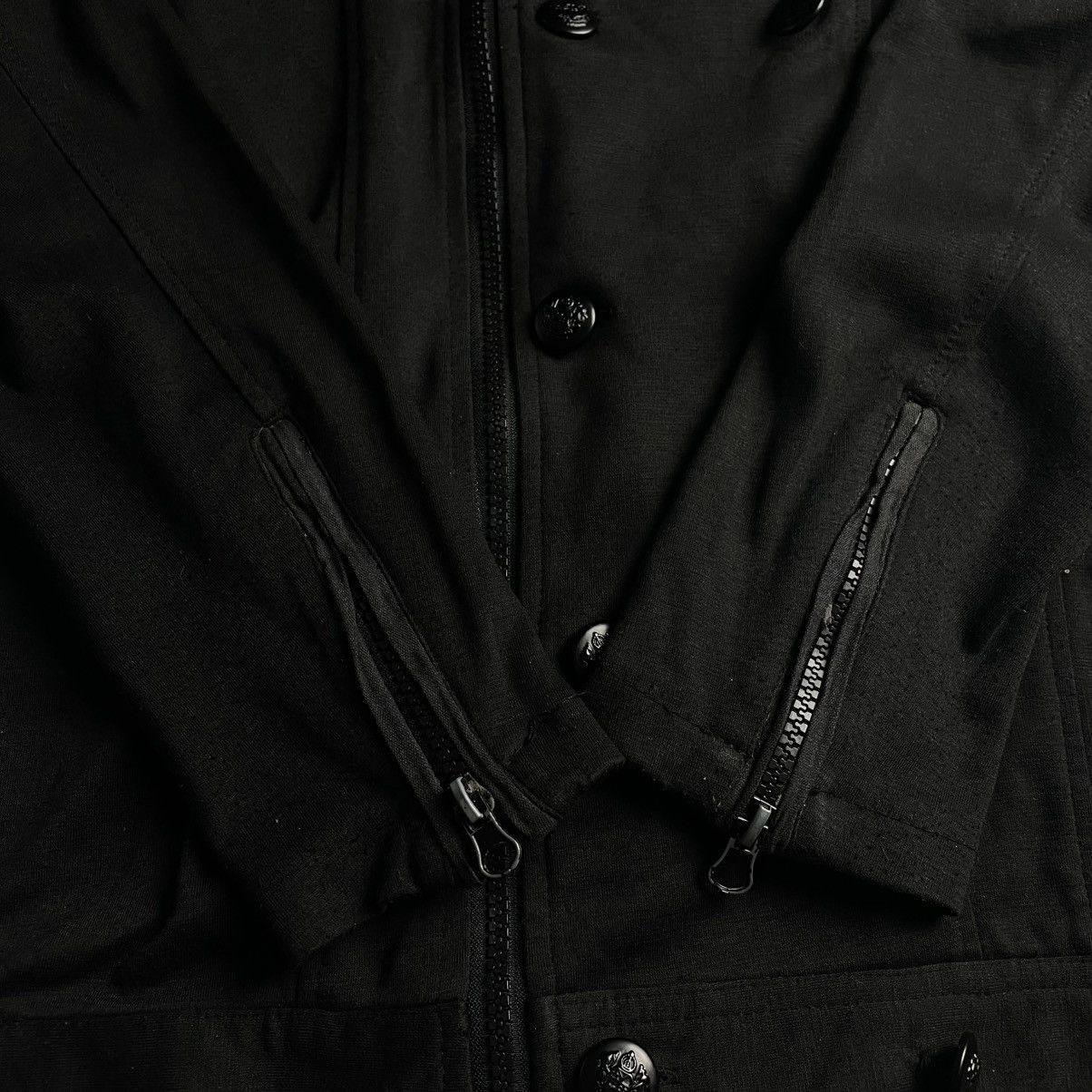 14th Addiction 🇯🇵 HALHAM FULL ZIP BUTTON UP PUNK GOTHIC JACKET Size US L / EU 52-54 / 3 - 9 Thumbnail