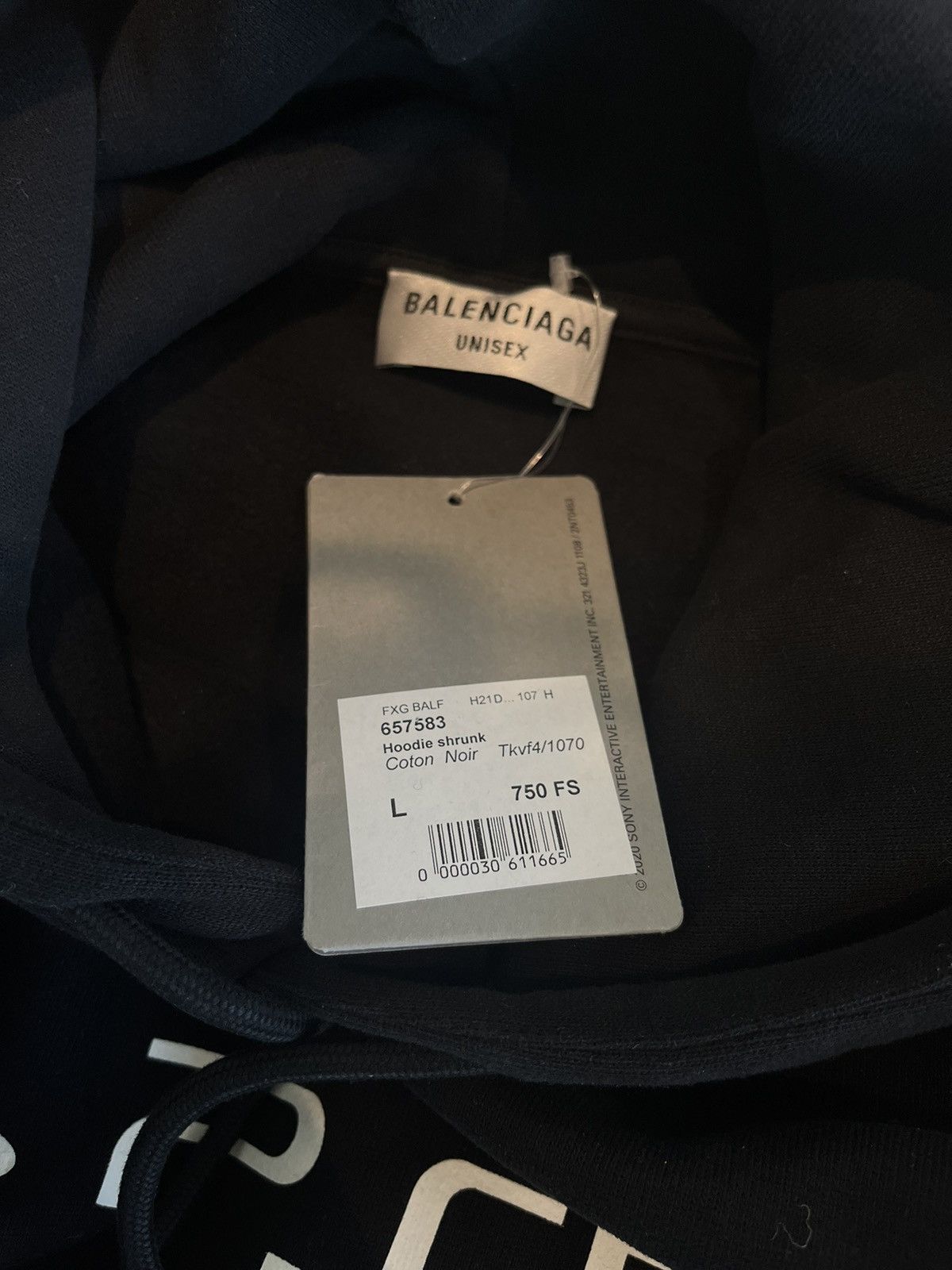 Balenciaga Playstation PS5 Fitted Hoodie