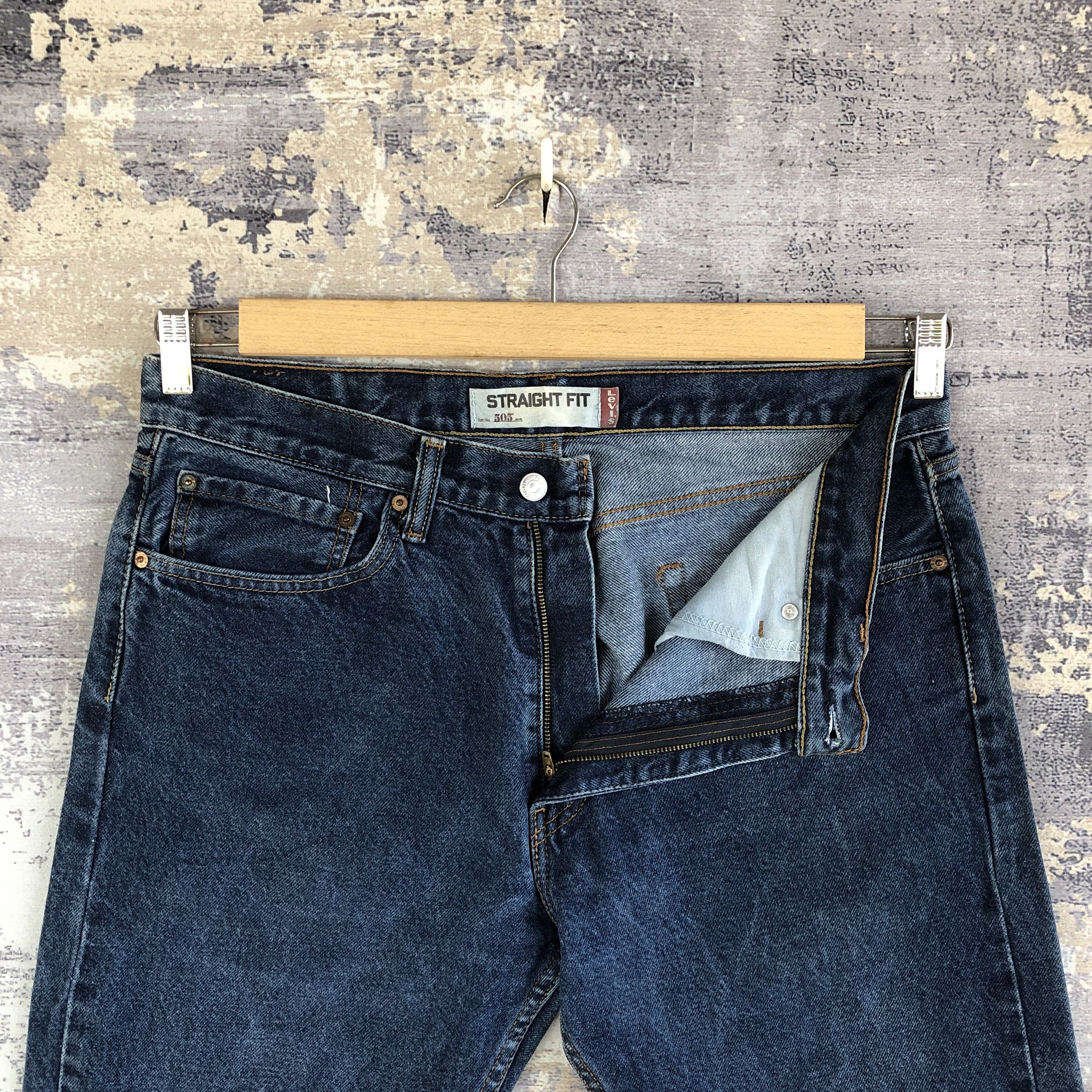 Levi's Vintage Levis 505 Straight Denim Levi's Faded Blue Jeans Size US 34 / EU 50 - 6 Thumbnail