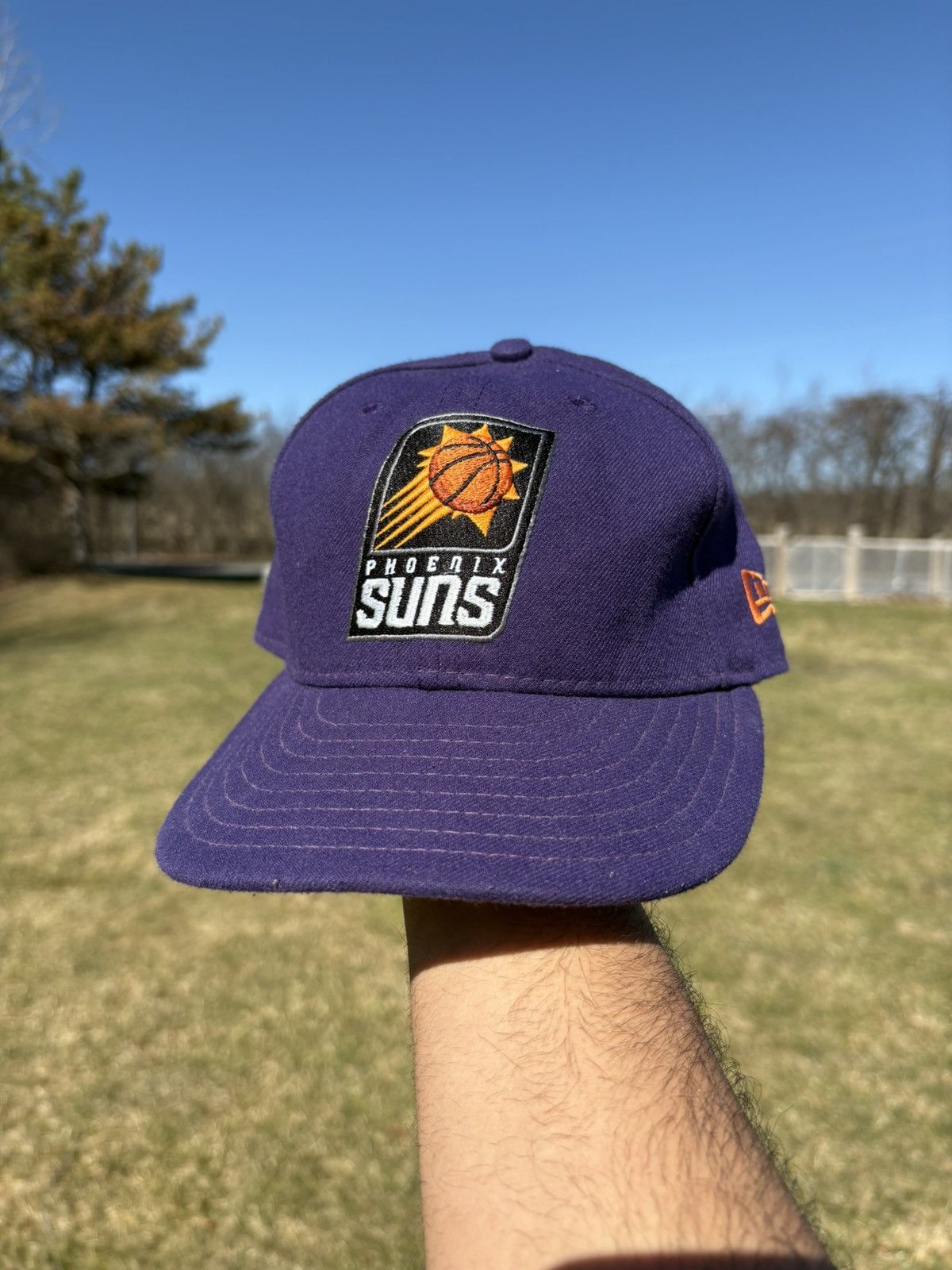 New Era Phoenix Suns NBA New Era 59Fifty Purple Fitted Hat Logo 7 Size ONE SIZE - 1 Thumbnail