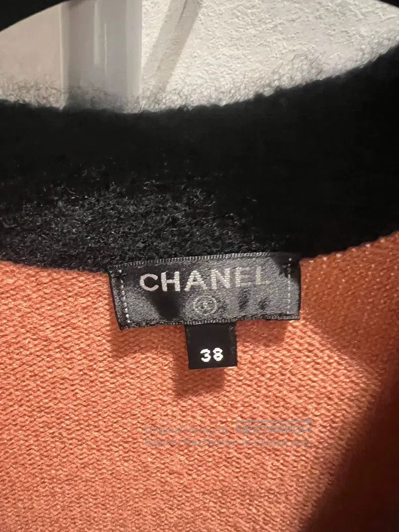 Chanel Chanel Black orange colour-block knitted cardigan coat Size XS / US 0-2 / IT 36-38 - 3 Thumbnail