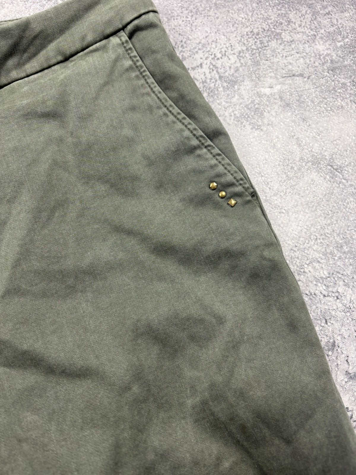 Vintage RAFFAELLO ROSSI Vintage Navy Green Hype Casual Pants Rare Size 32" / US 10 / IT 46 - 5 Thumbnail